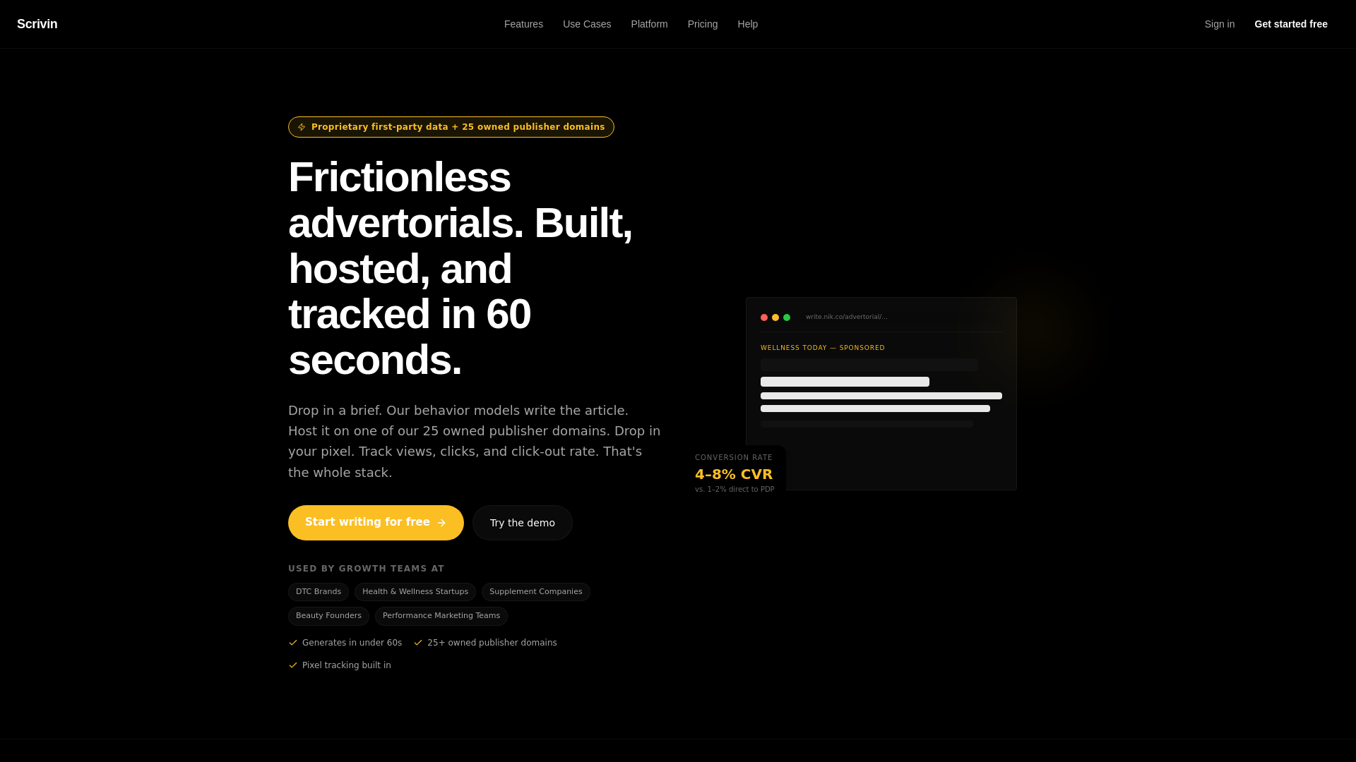 website screenshot of https://trustedwellness.co