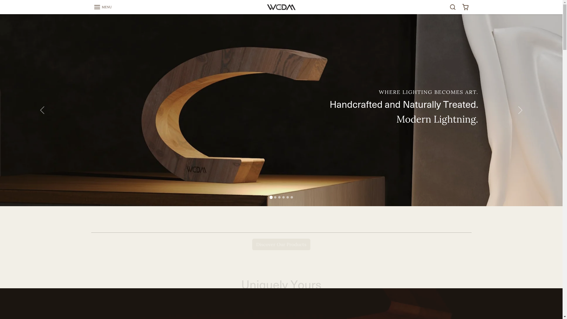 website screenshot of https://woom-lamp.com/