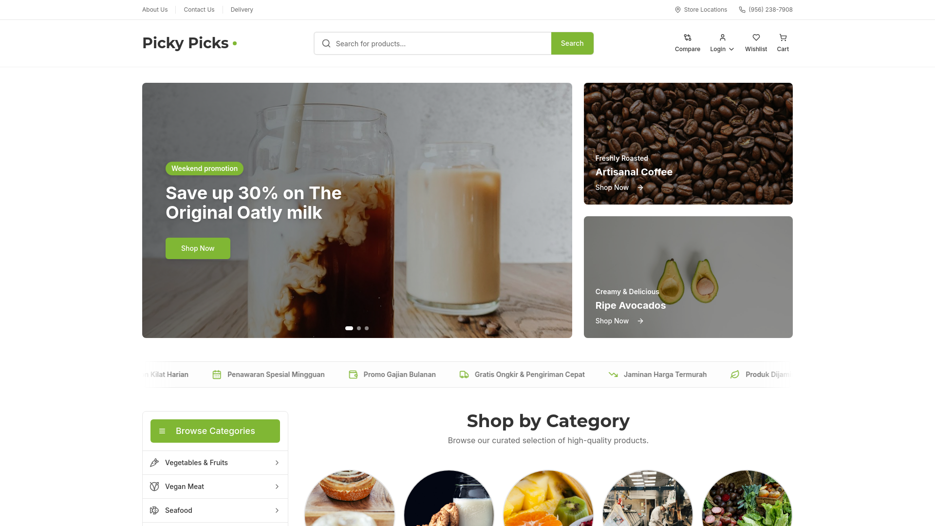 website screenshot of https://pickyonly.com/