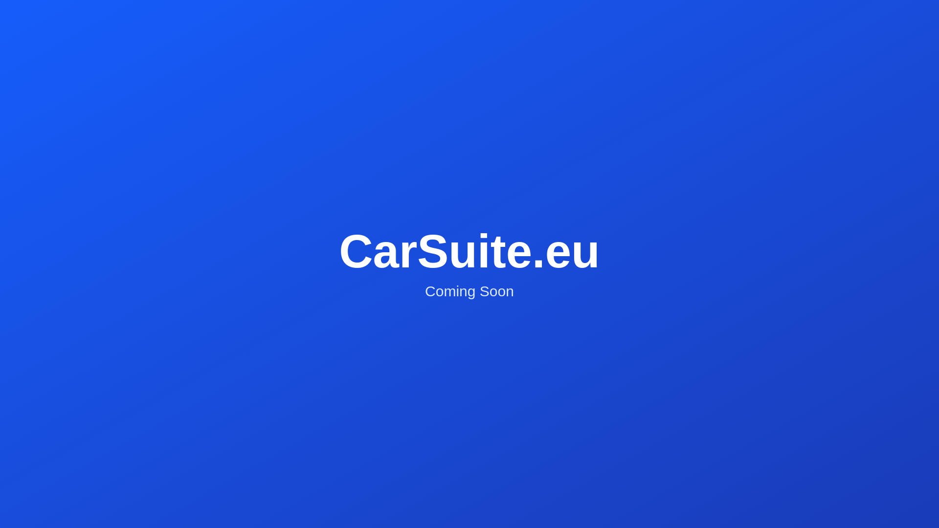 website screenshot of https://carsuite.eu/