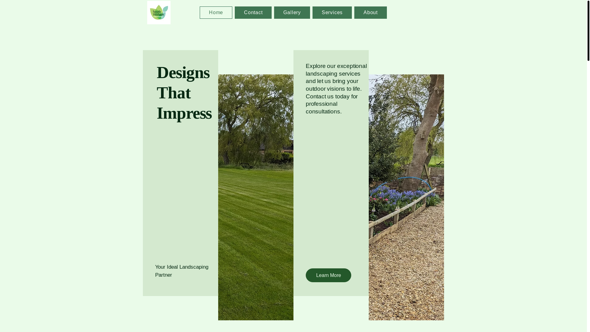 website screenshot of https://southwithamlandscapes.co.uk/