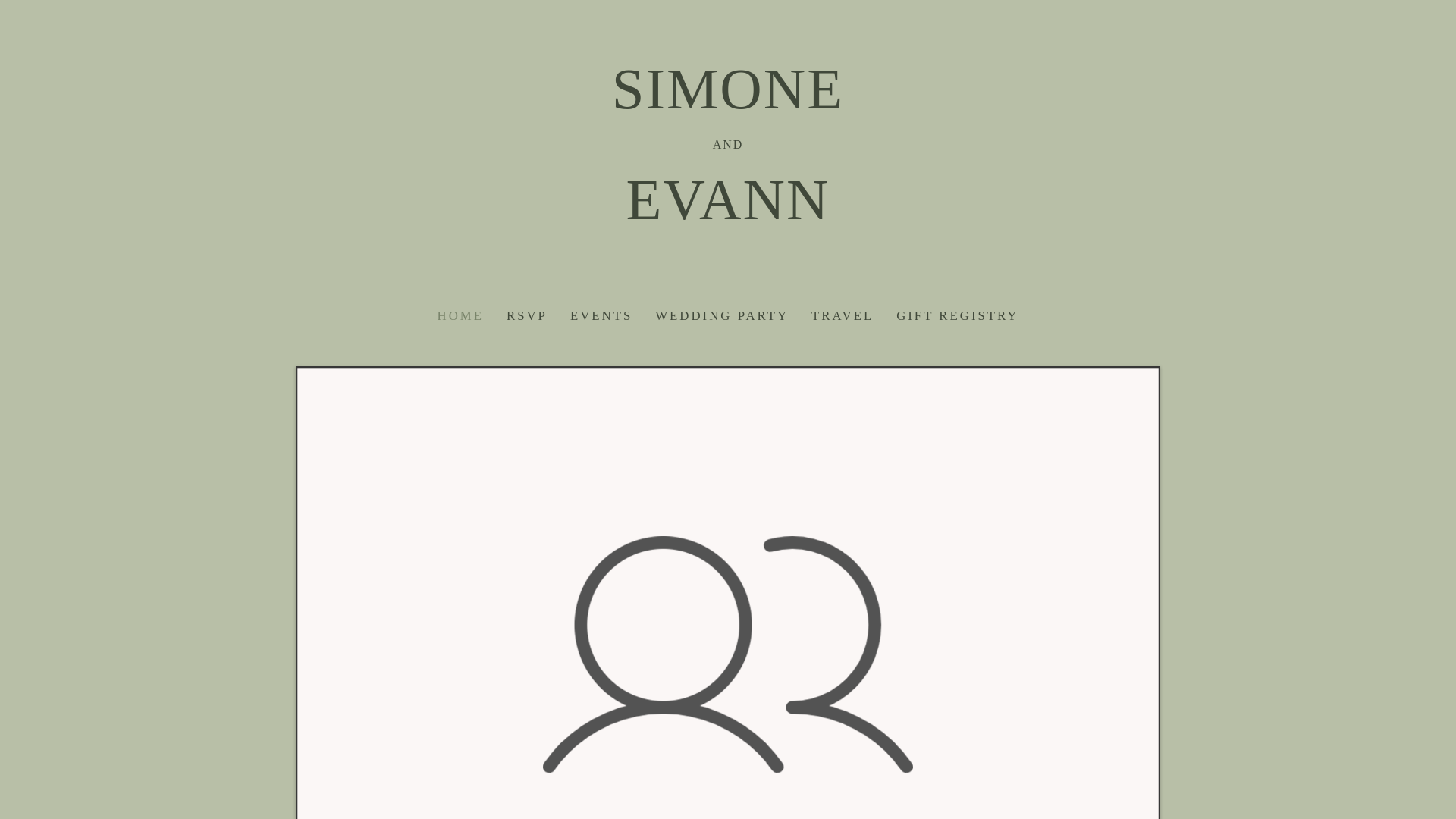 website screenshot of https://simoneandevann.com/