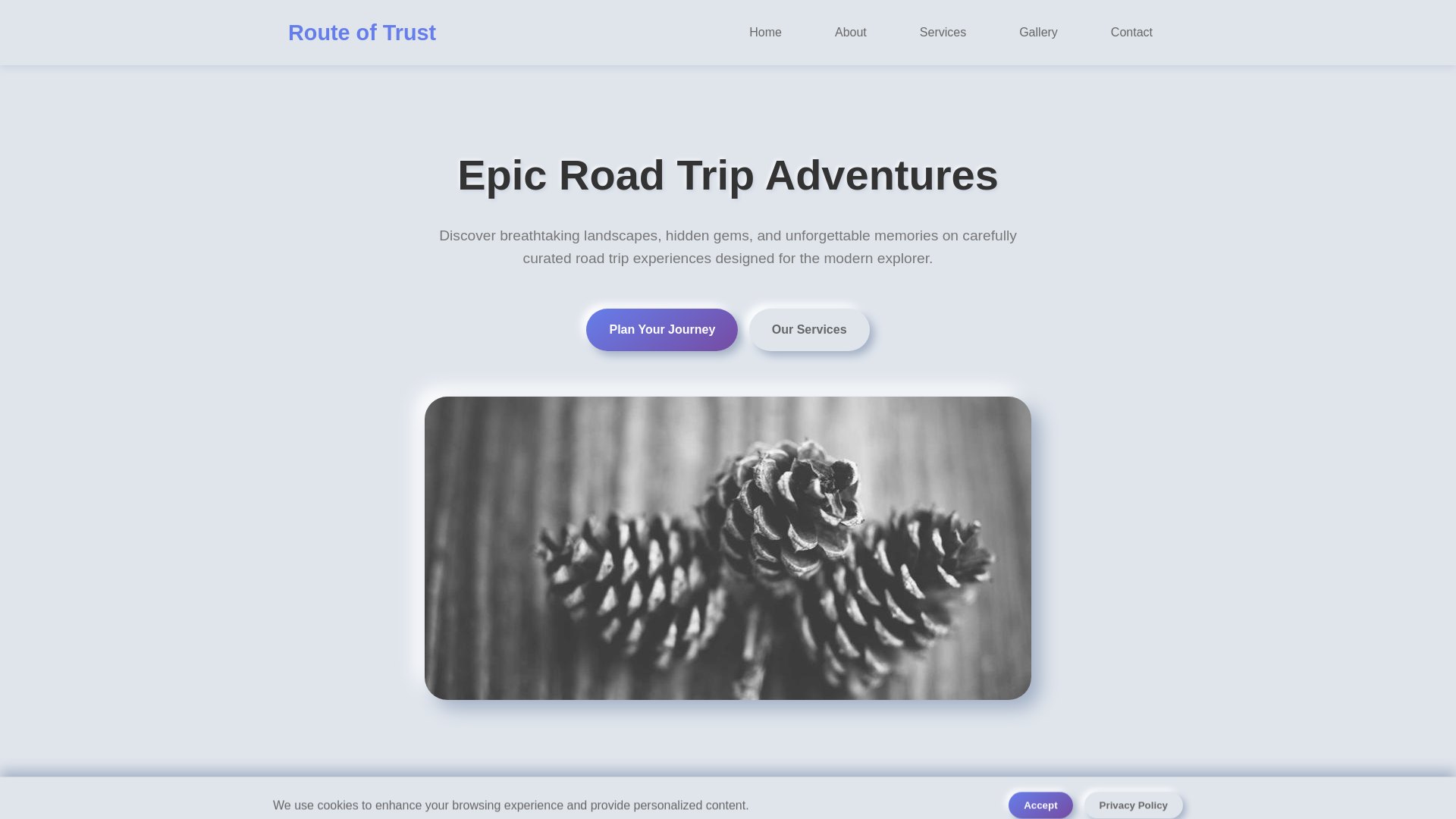 website screenshot of https://routeoftrust.digital