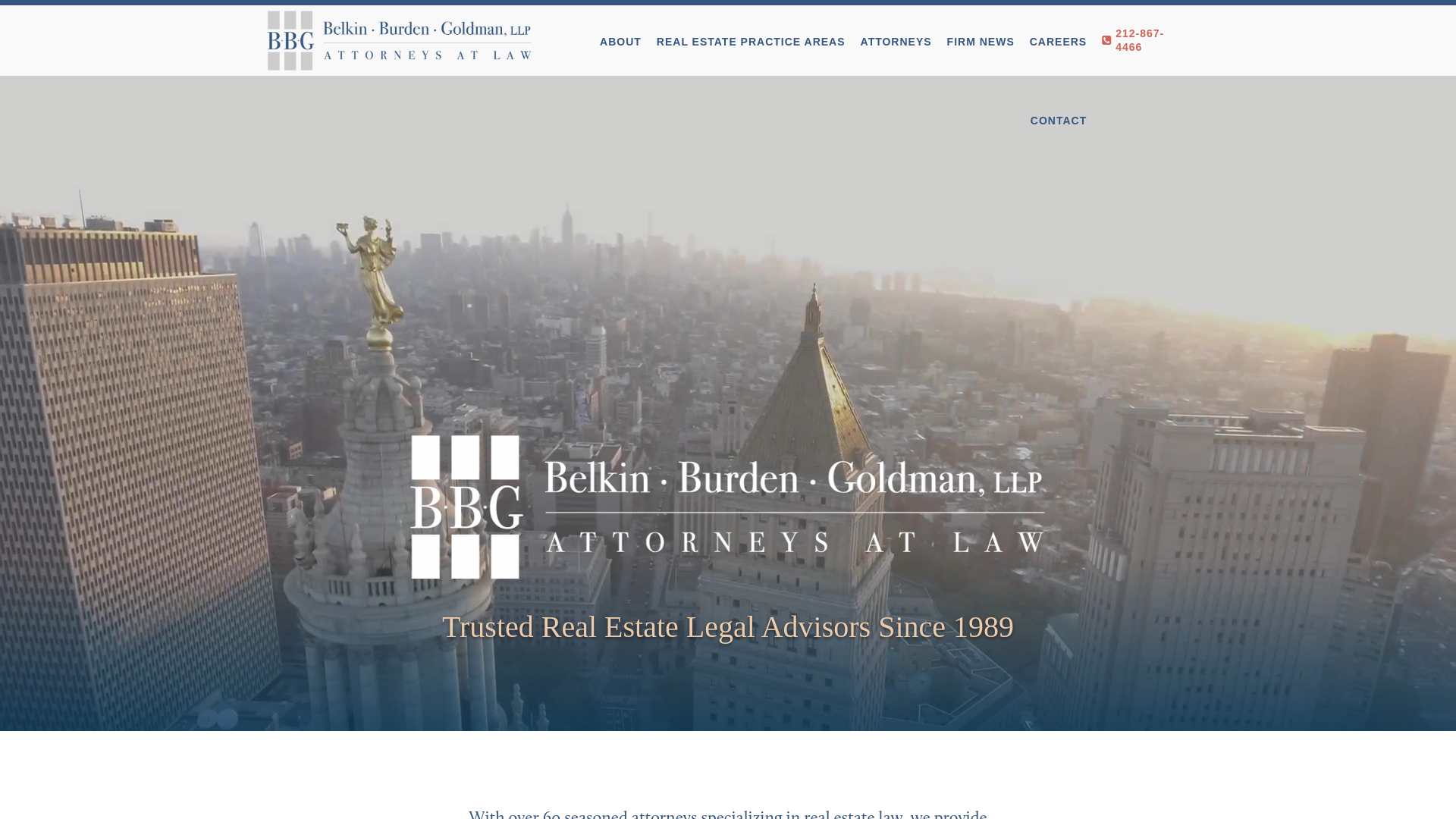 website screenshot of http://www.bbgllp.com/