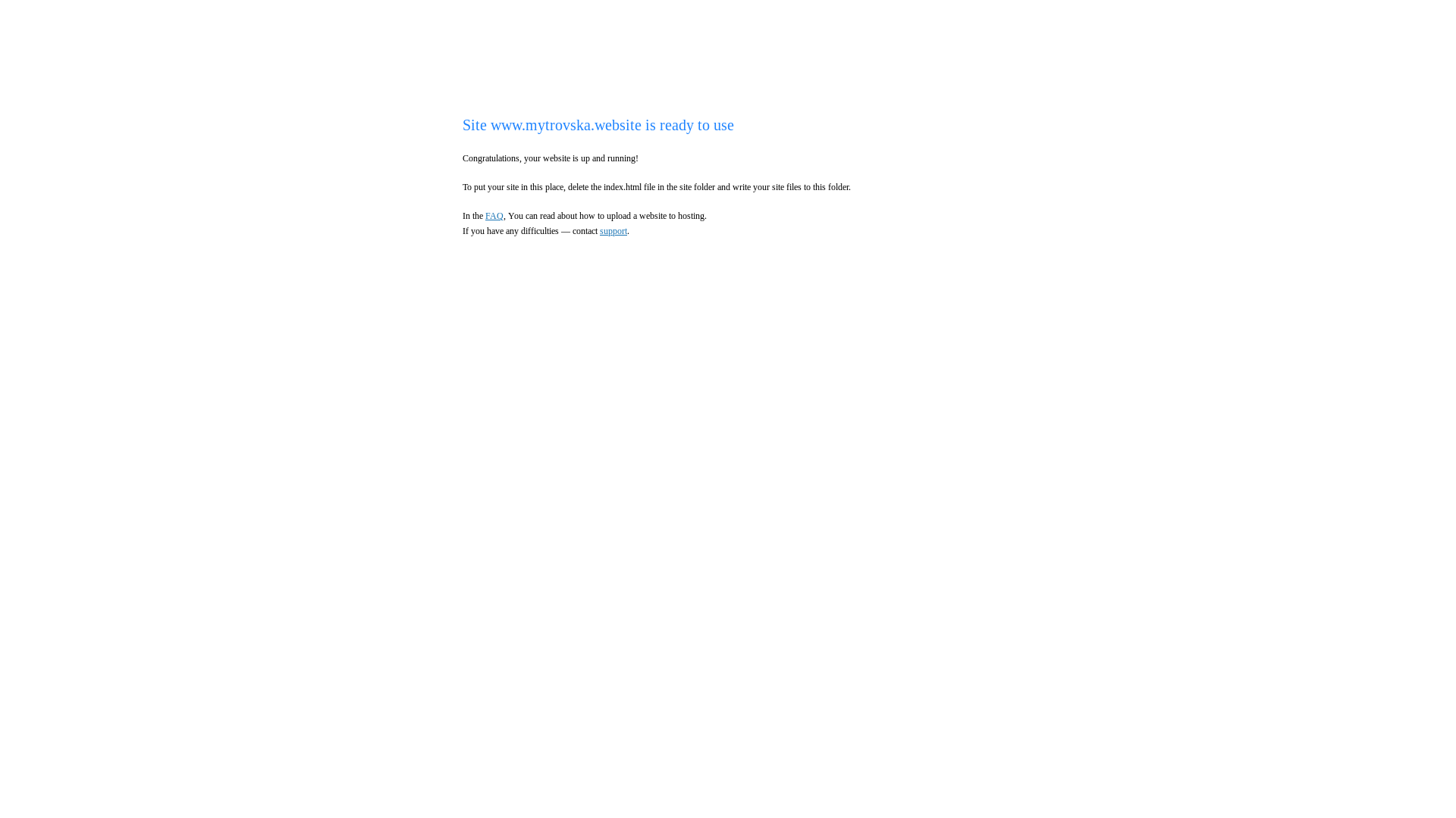 website screenshot of https://mytrovska.website/