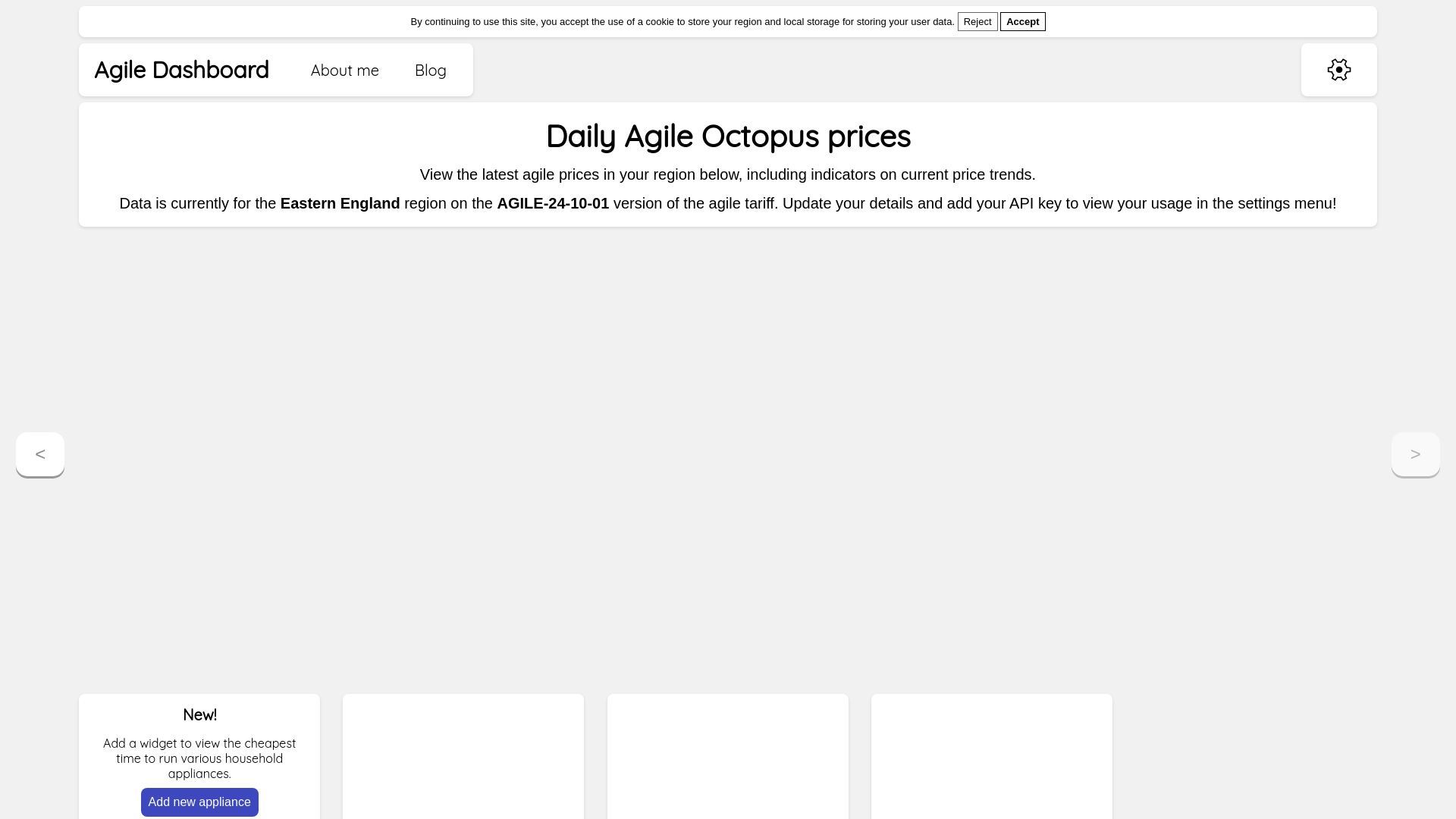 website screenshot of https://agiledashboard.pages.dev/