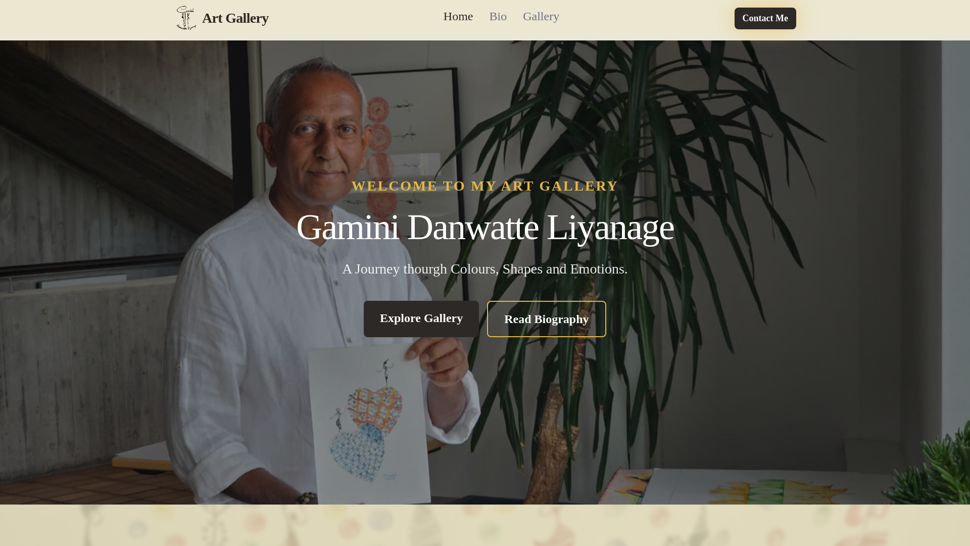 website screenshot of https://gaminidanwatte.com