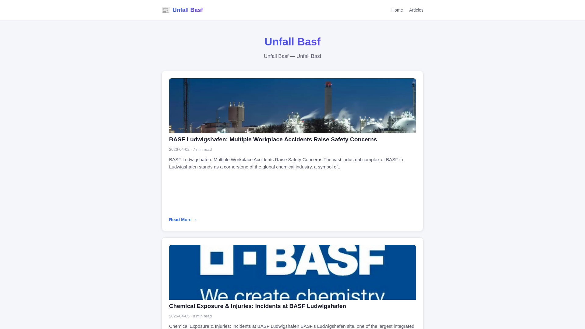 website screenshot of https://unfall-basf.pages.dev/