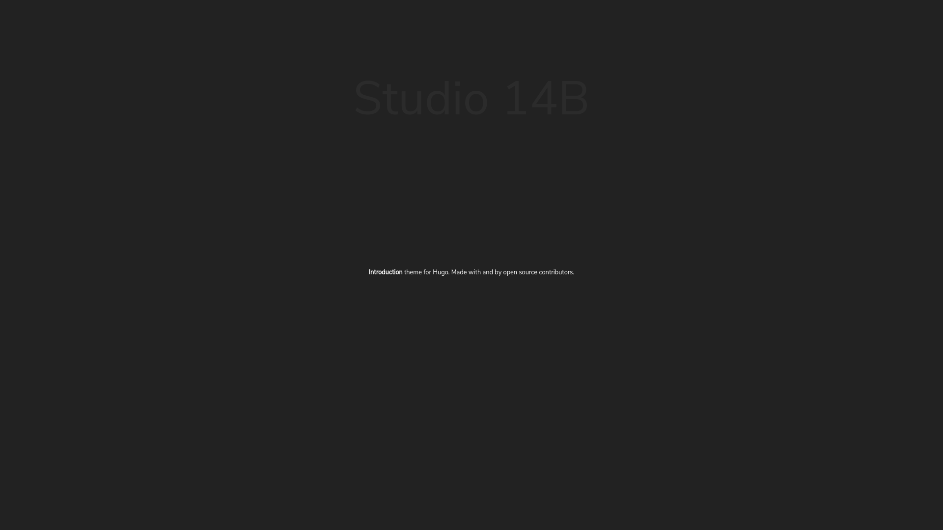 website screenshot of https://studio14b.net