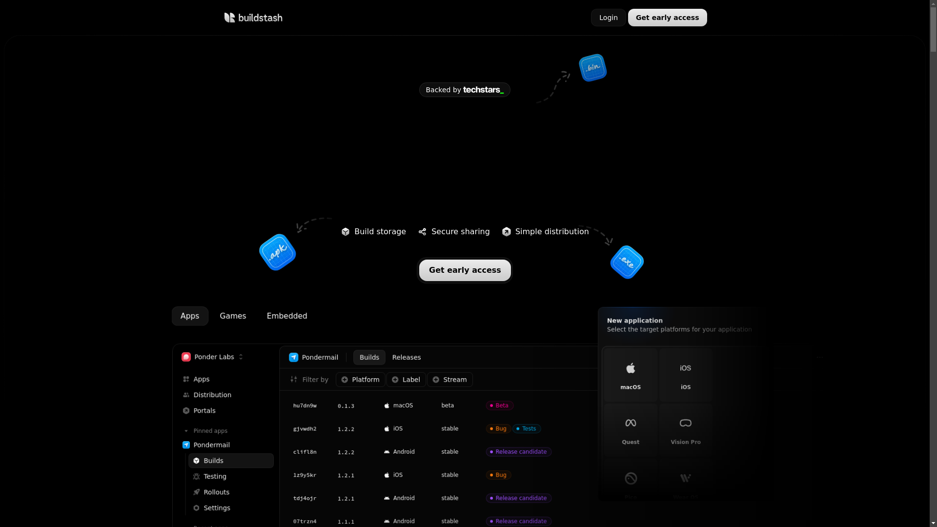 website screenshot of https://buildstash-landing.pages.dev/