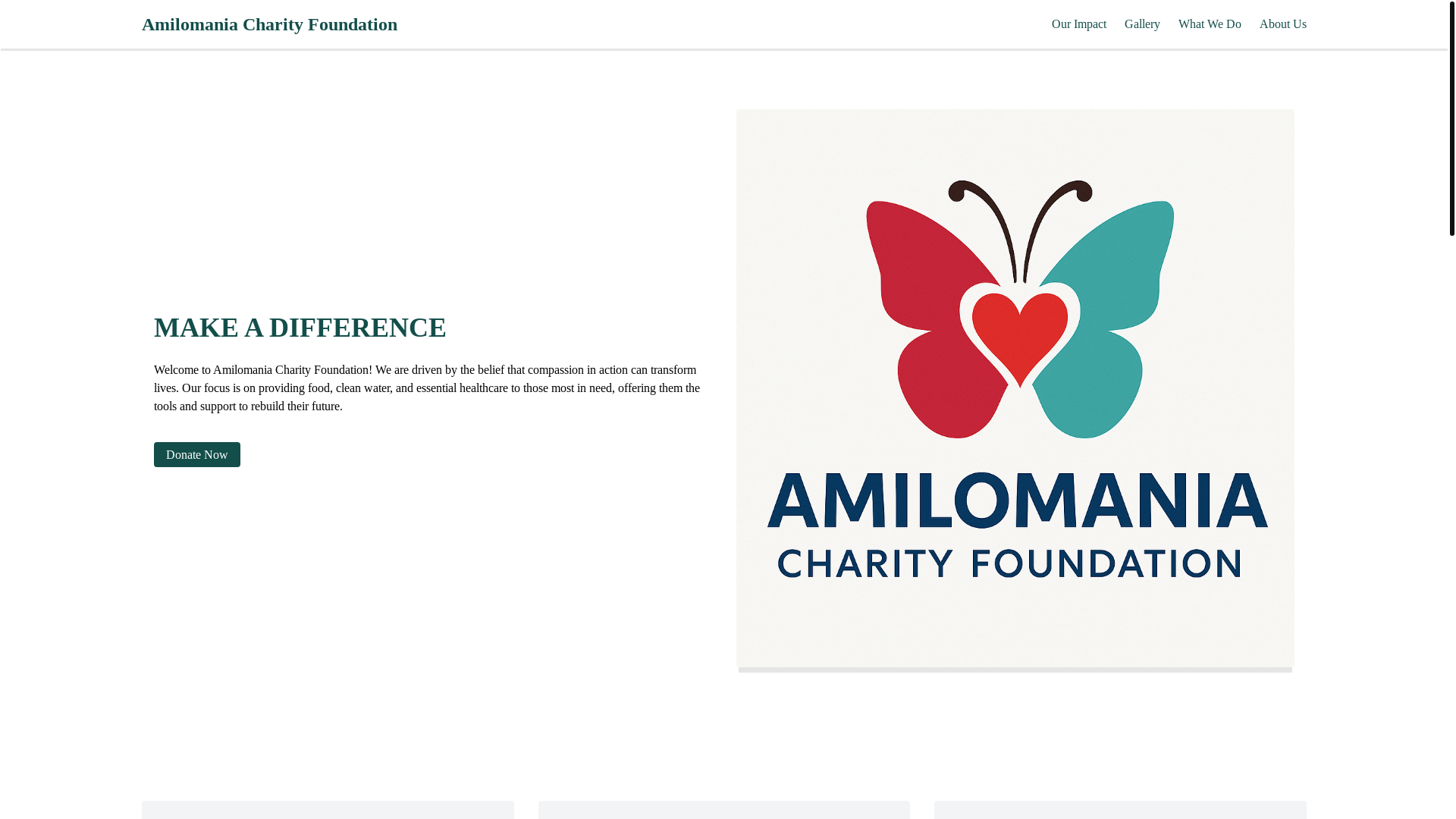 website screenshot of https://amilomania.name.ng/