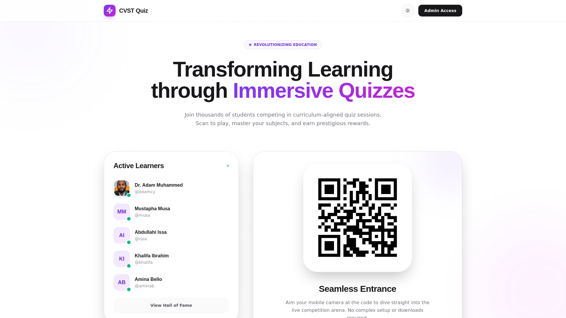 website screenshot of https://cvstquiz.com/