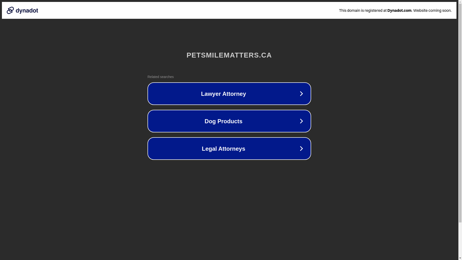 website screenshot of https://petsmilematters.ca/
