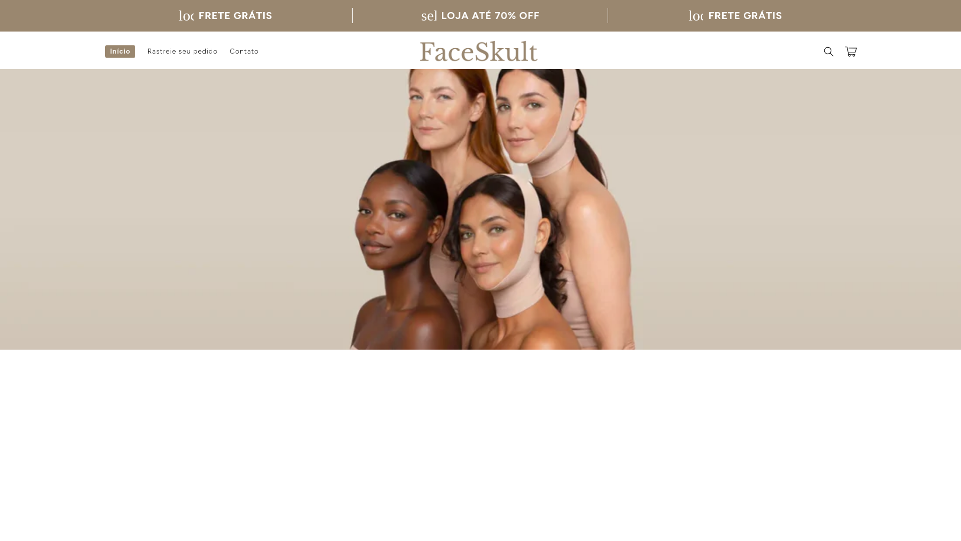 website screenshot of https://faceskult.com.br