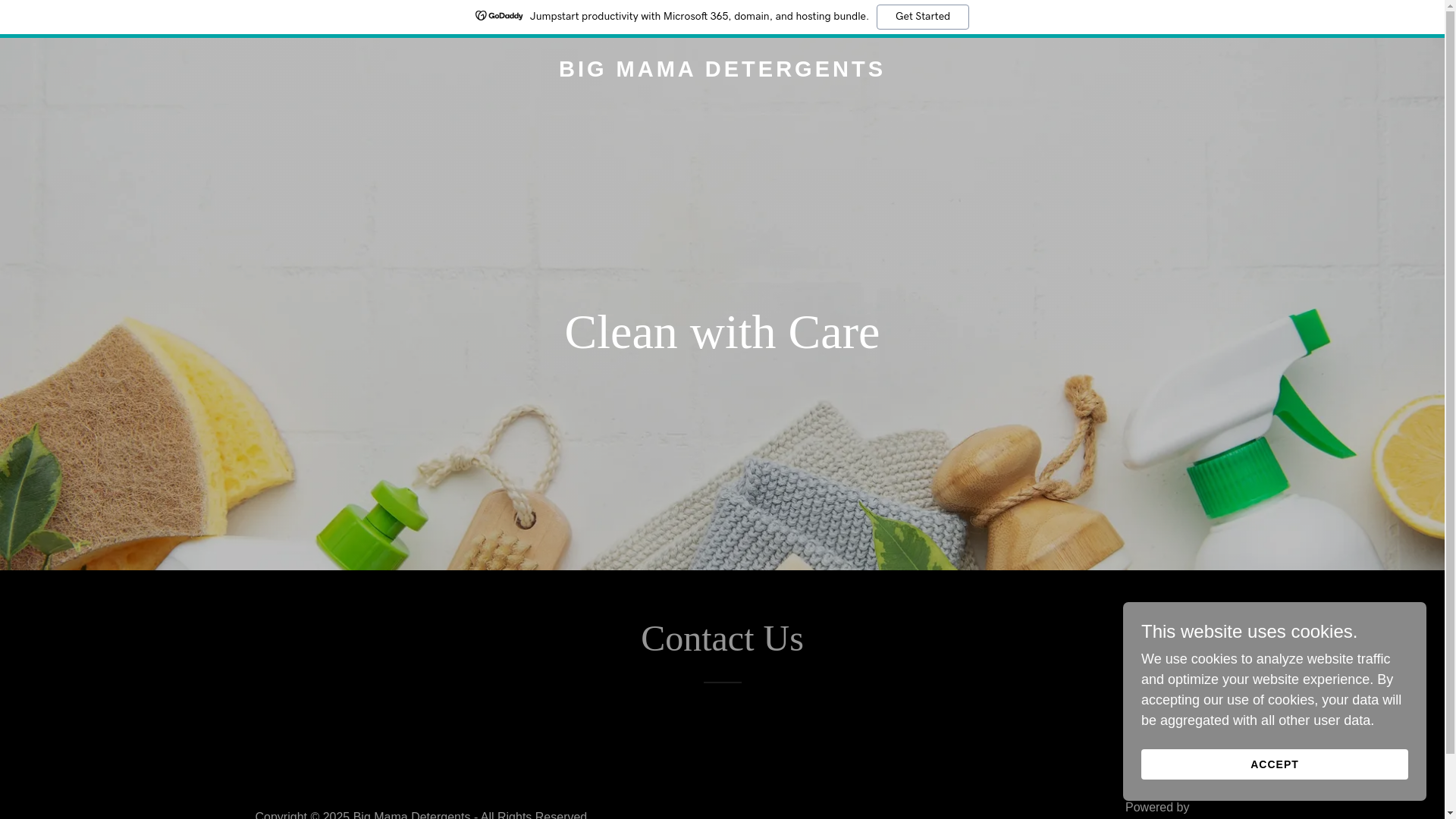 website screenshot of https://bigmama.co.za/