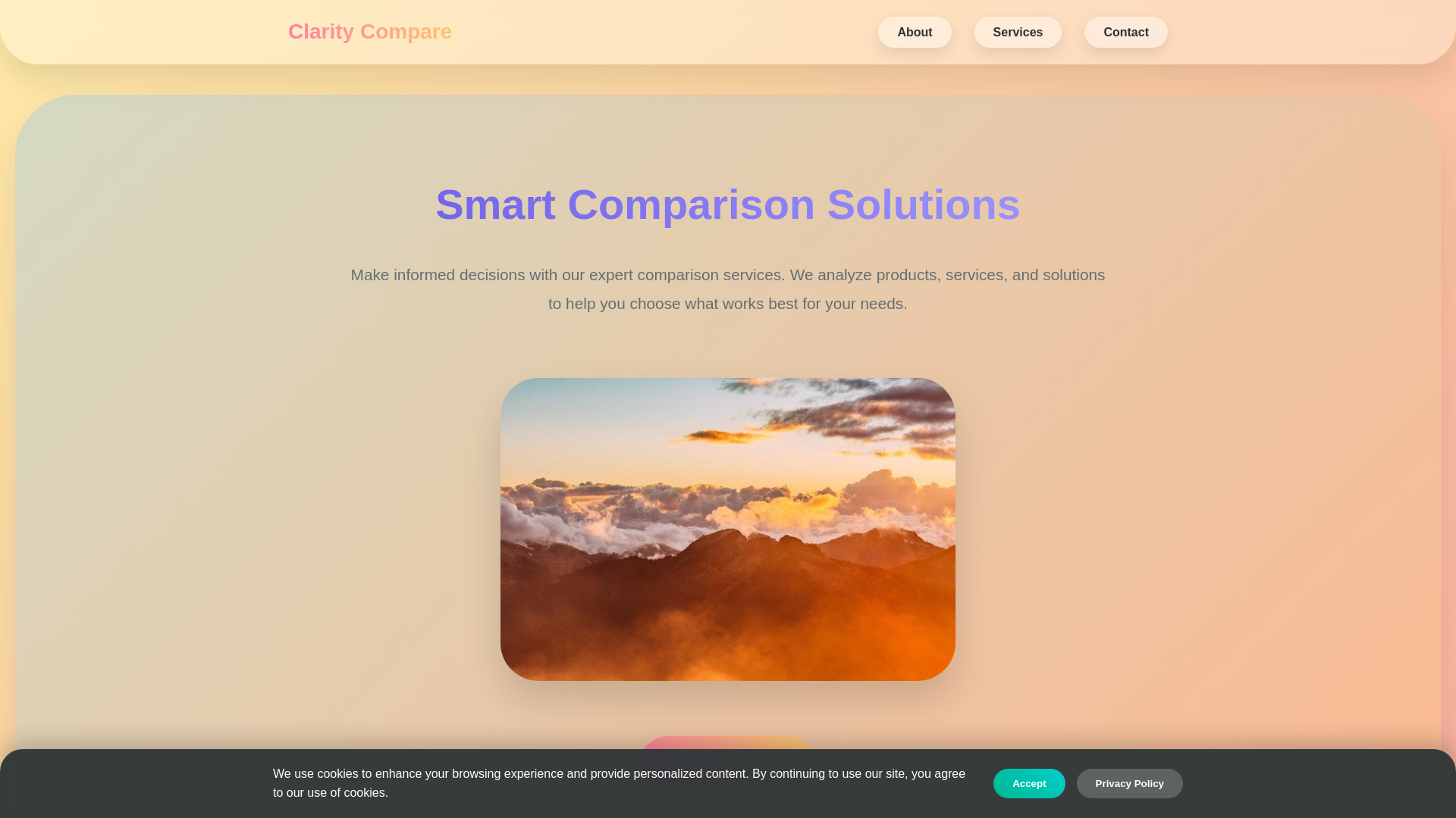website screenshot of https://claritydrivencomparesolutions.sbs/