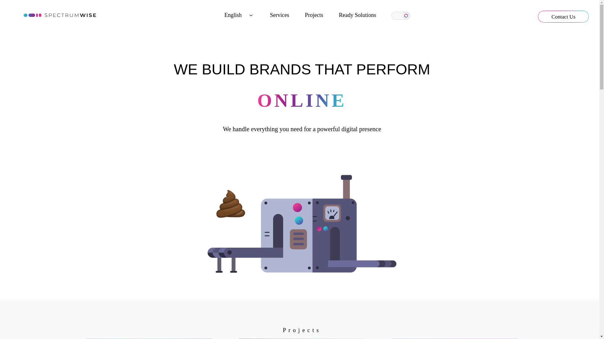 website screenshot of https://spectrumwise.online/