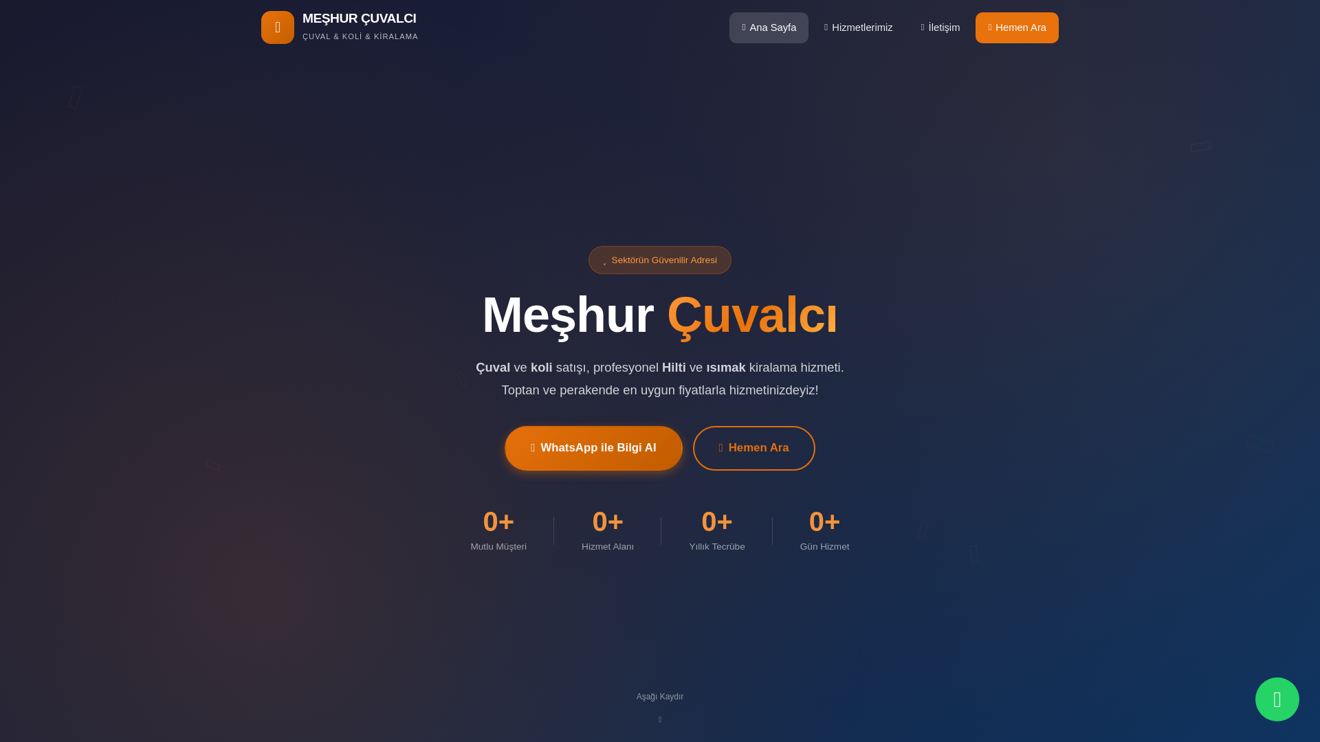 website screenshot of https://meshurcuvalci.tr/