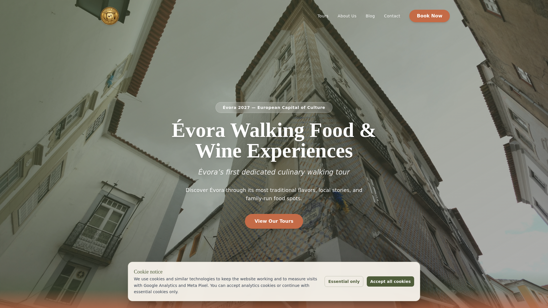 website screenshot of https://alentejobites.pages.dev/