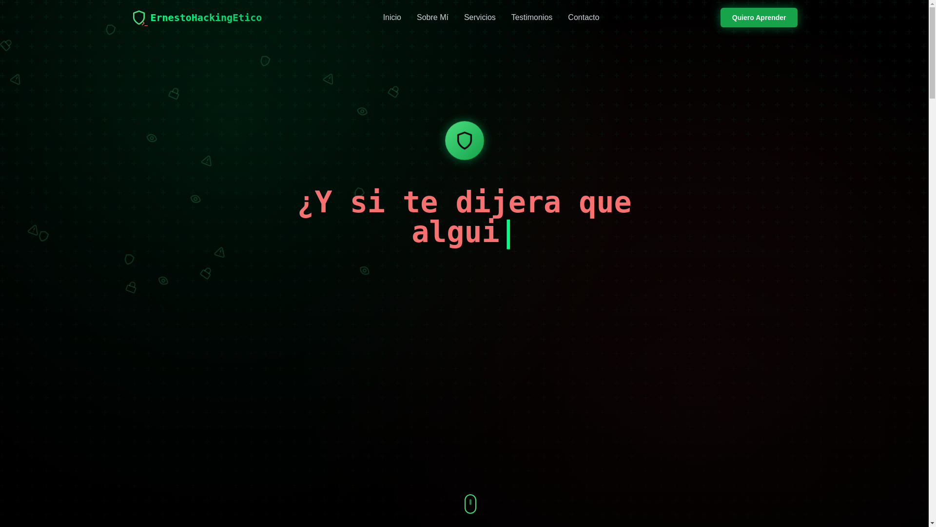 website screenshot of https://ernestohackingetico.com/