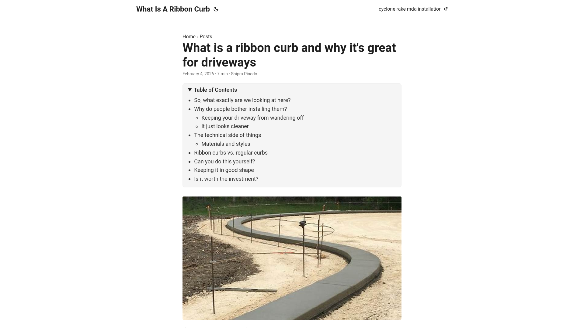 website screenshot of https://what-is-a-ribbon-curb.pages.dev/