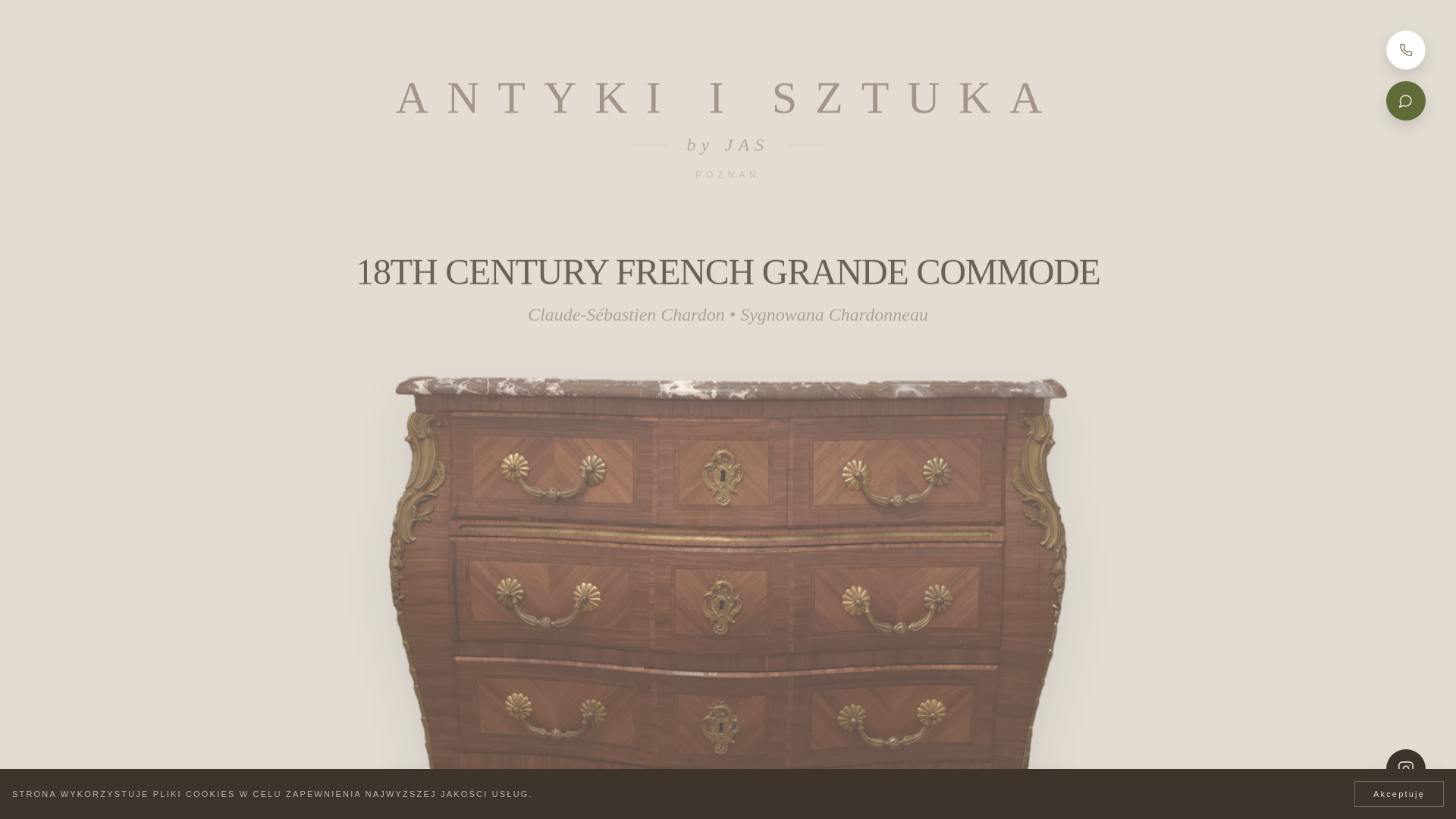 website screenshot of https://antykiisztukajas.pl/