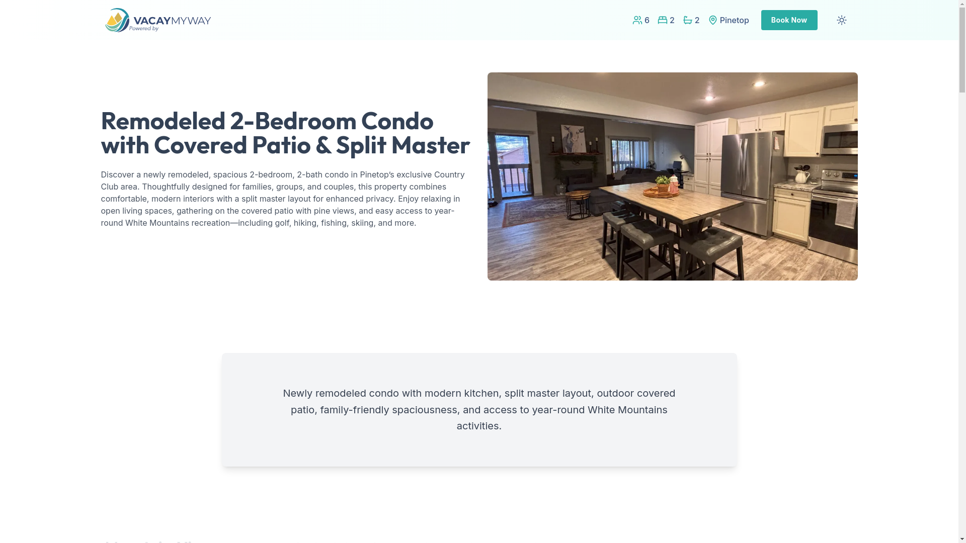 website screenshot of https://pinecrestluxury.condos/