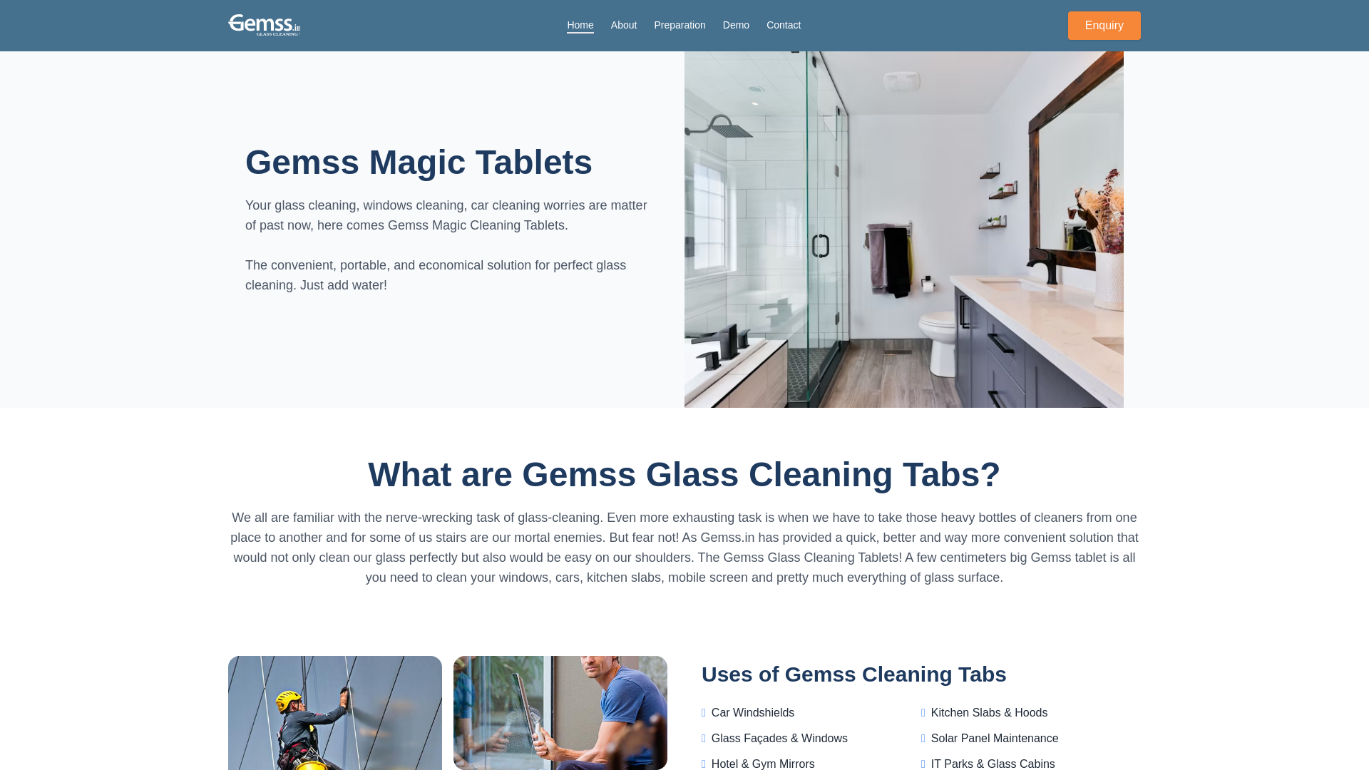 website screenshot of https://gemmscleaningtablets.pages.dev/