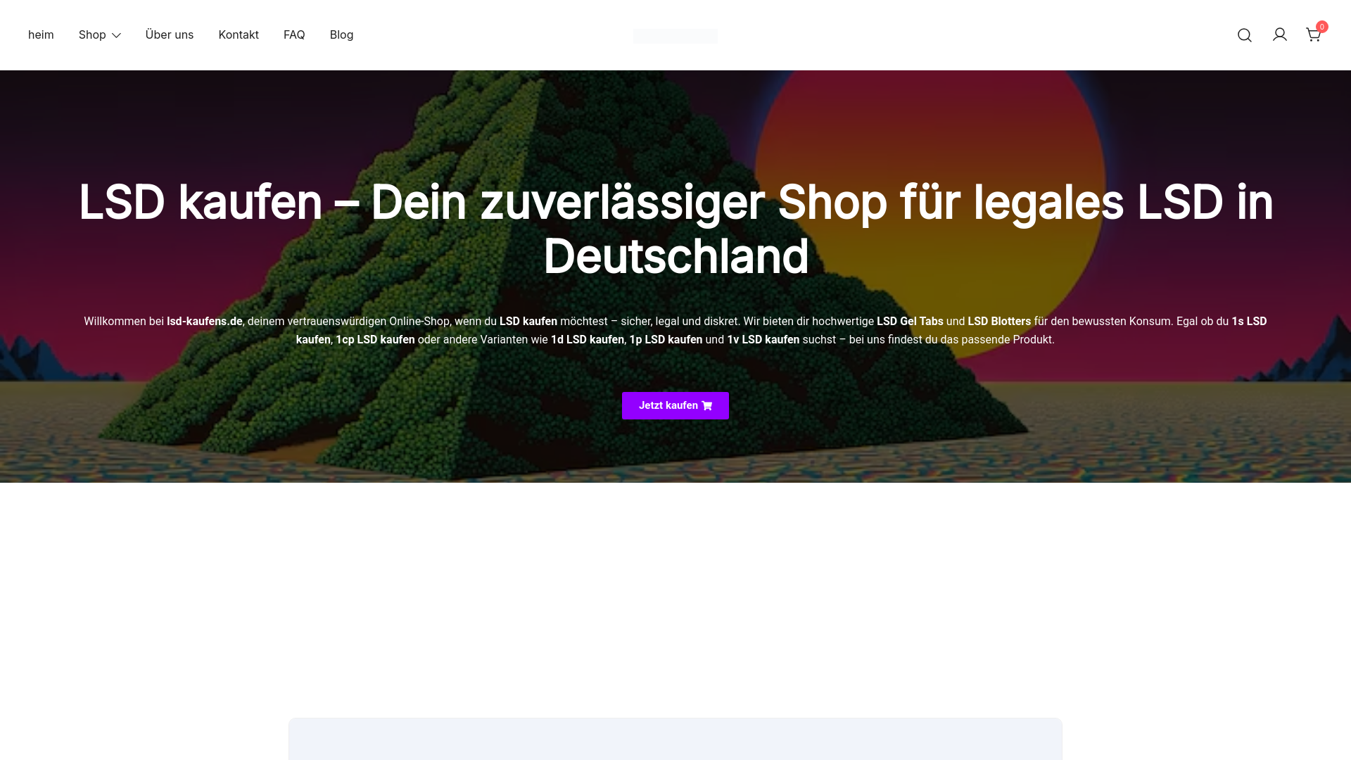 website screenshot of https://lsd-kaufens.de/