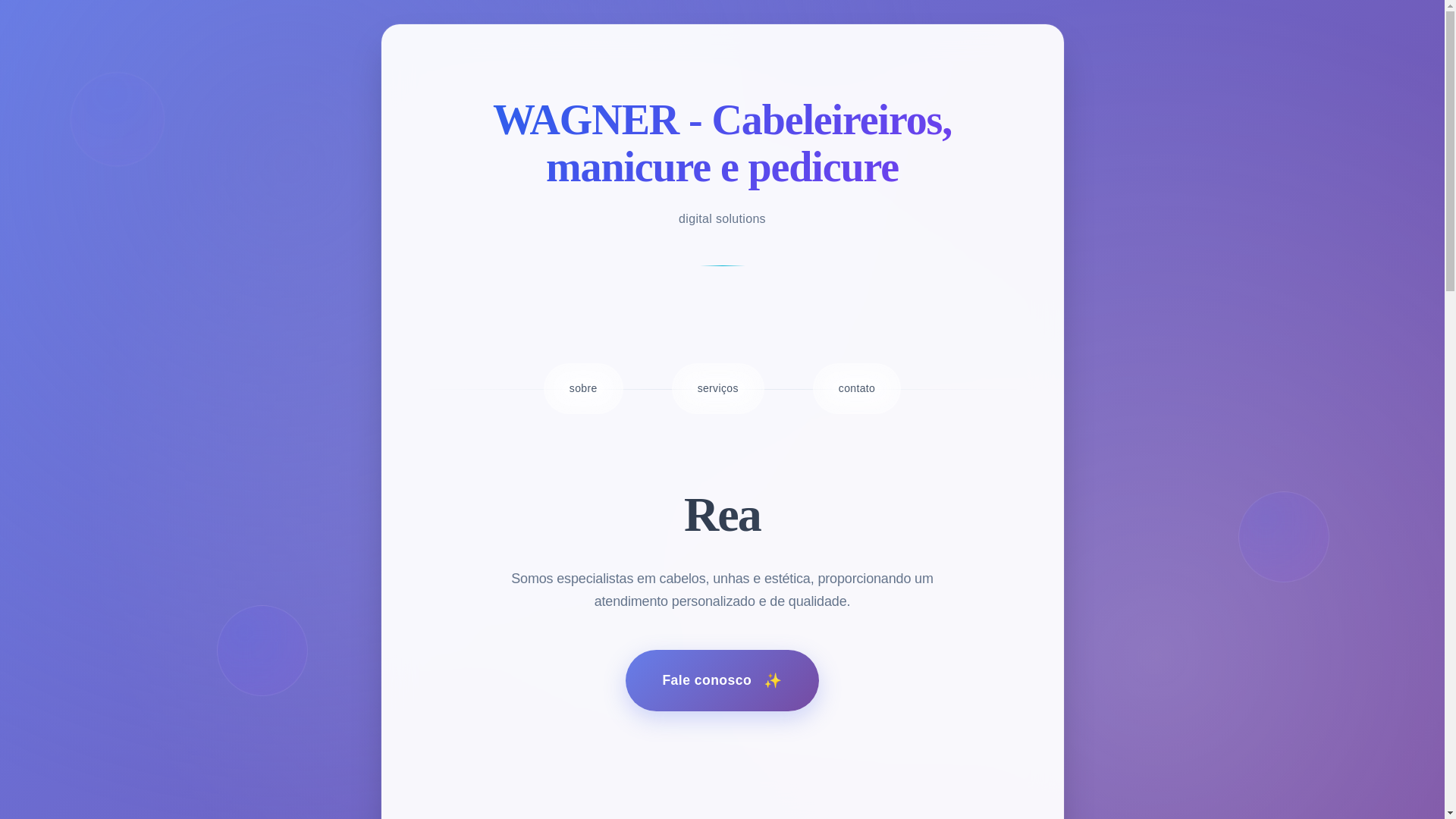 website screenshot of https://wagnerfernando.tech/
