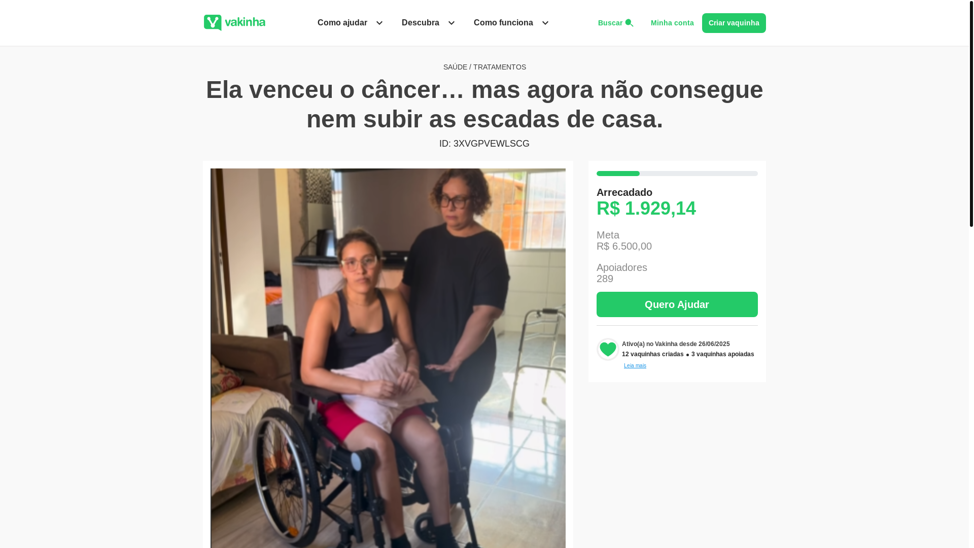 website screenshot of https://ajudeana.com/