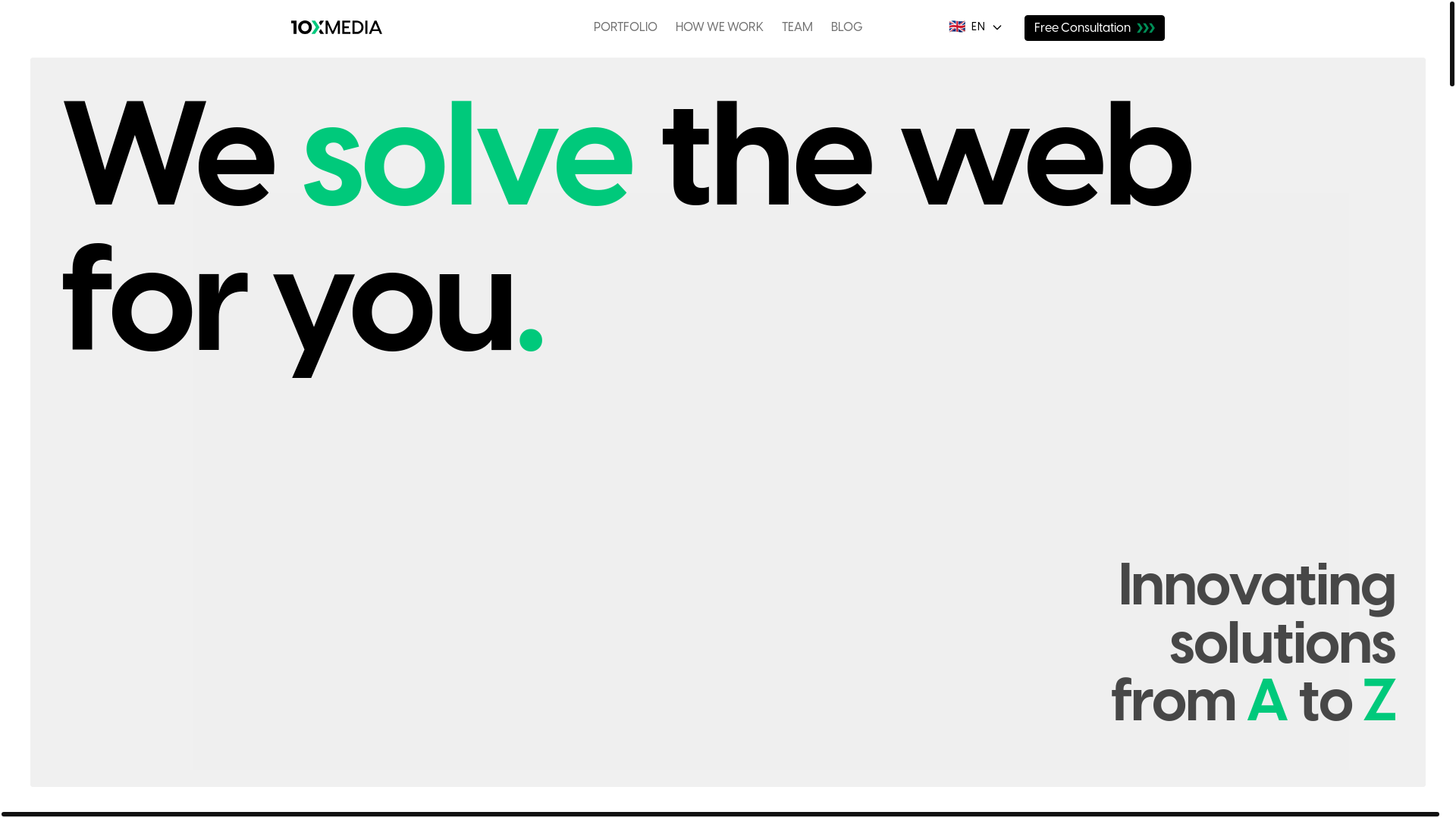 website screenshot of https://10xmedia.de/en/?ref=payload