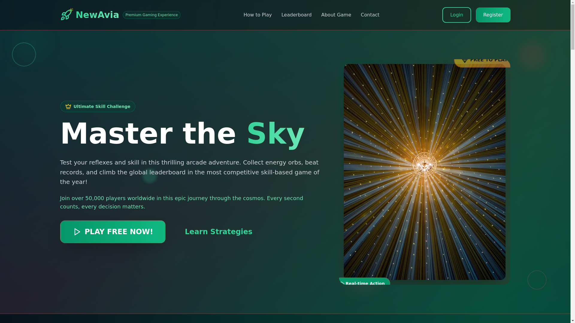 website screenshot of https://newavia.eu/
