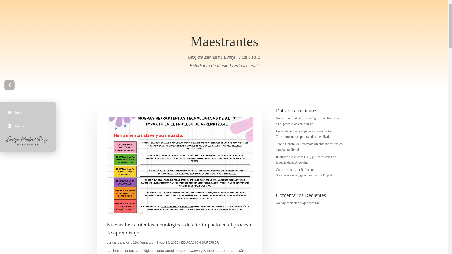 website screenshot of https://maestrantes.org/