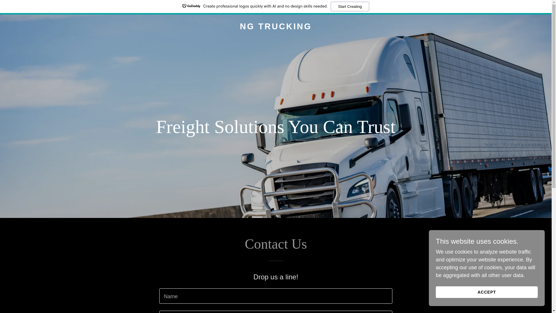 website screenshot of https://ng-trucking.com/