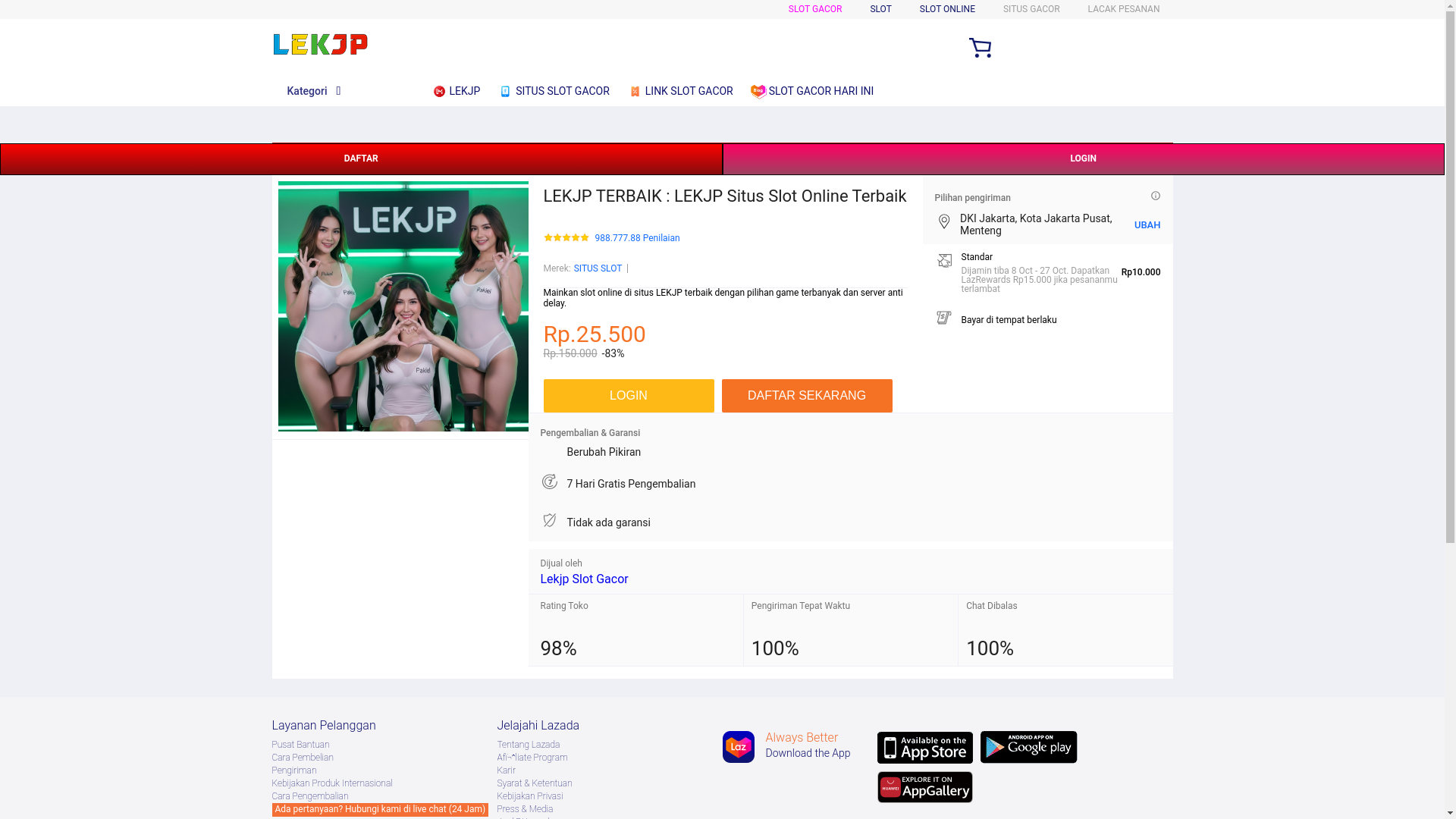 website screenshot of https://lekjp-terbaik.pages.dev/