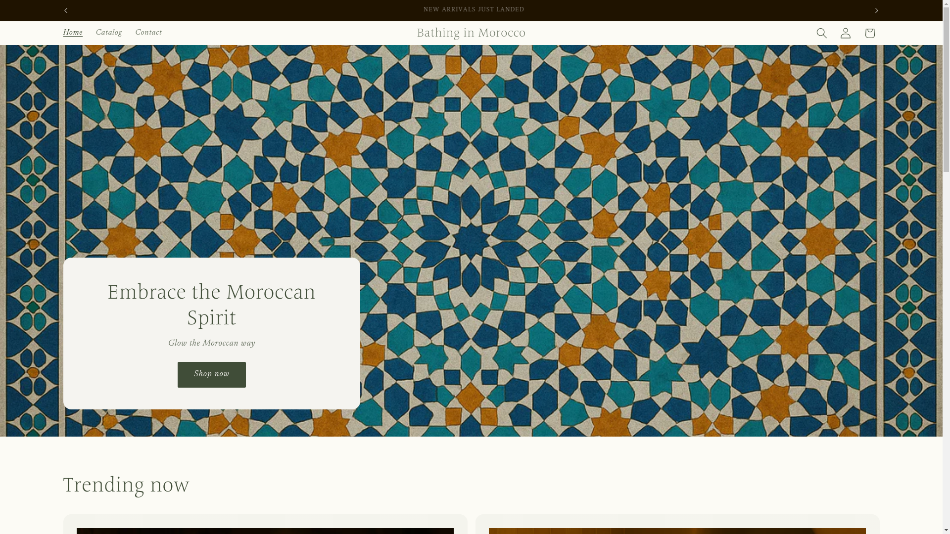 website screenshot of https://bathinginmorocco.co.uk/