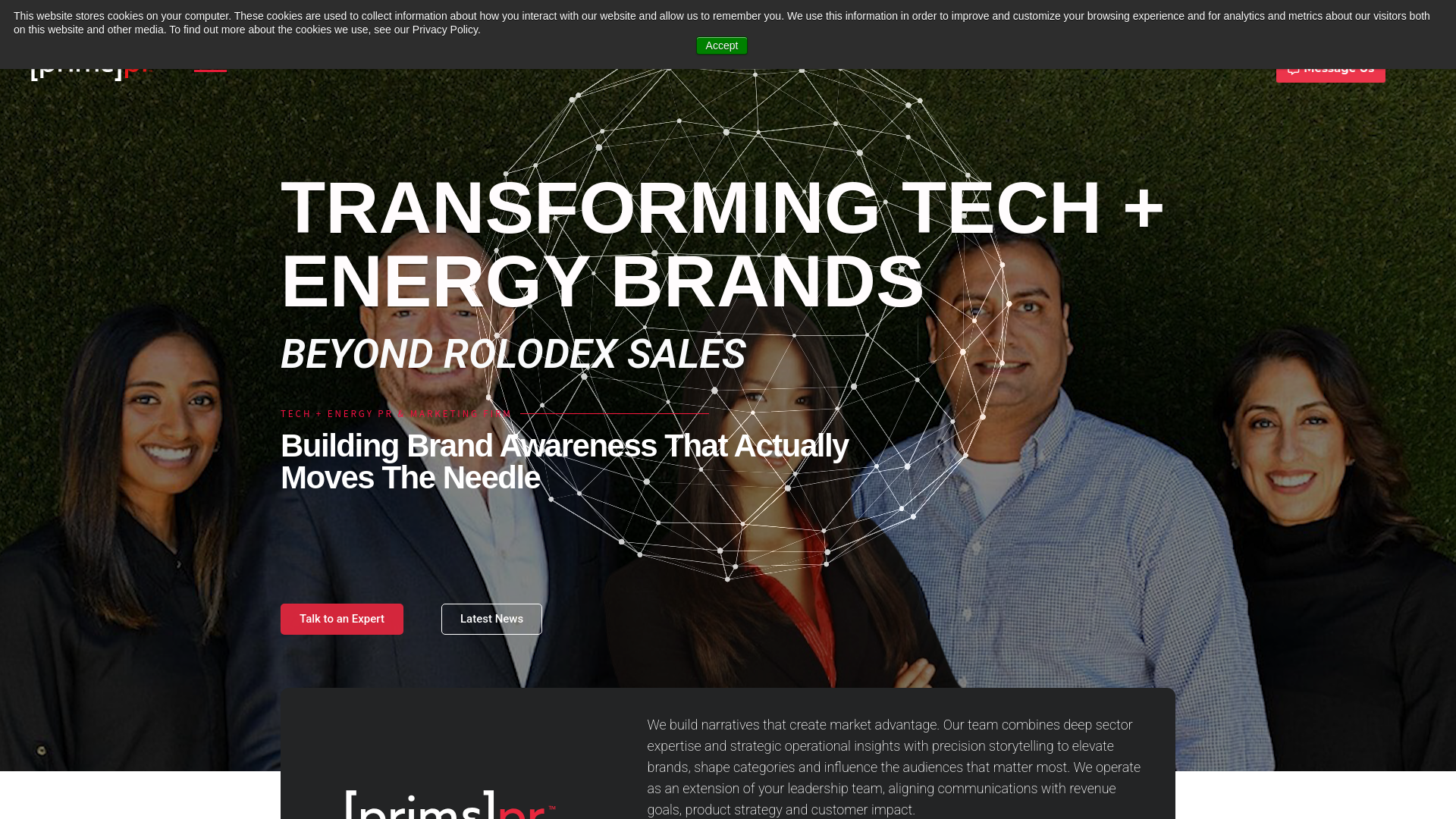 website screenshot of https://primetechpronline.com/