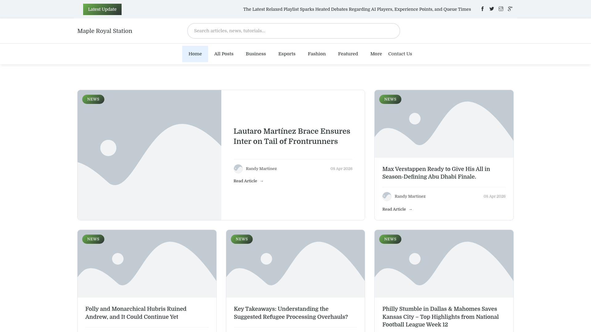 website screenshot of https://mapleroyalstation.nl/