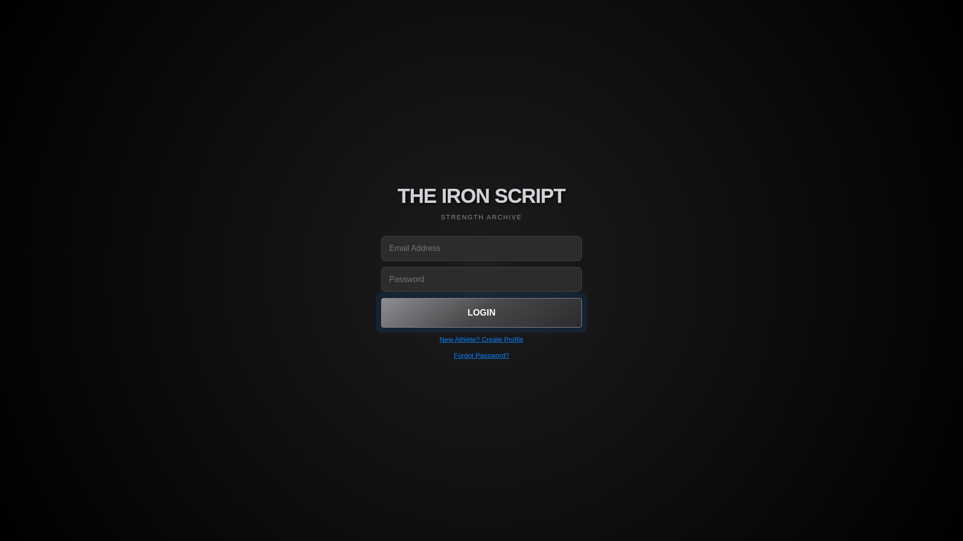 website screenshot of https://theironscript.com/