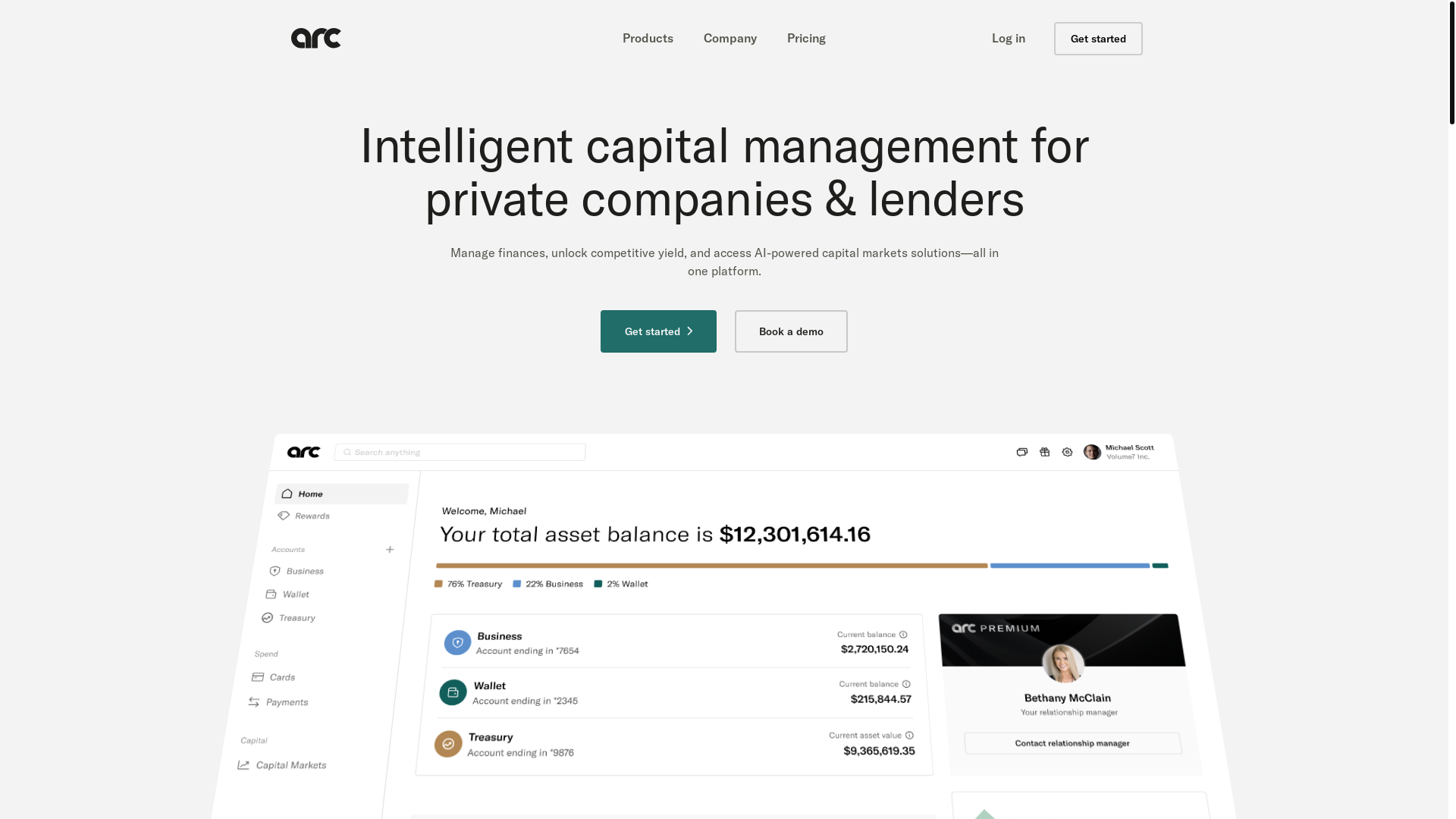 website screenshot of https://joinarcteams.com/