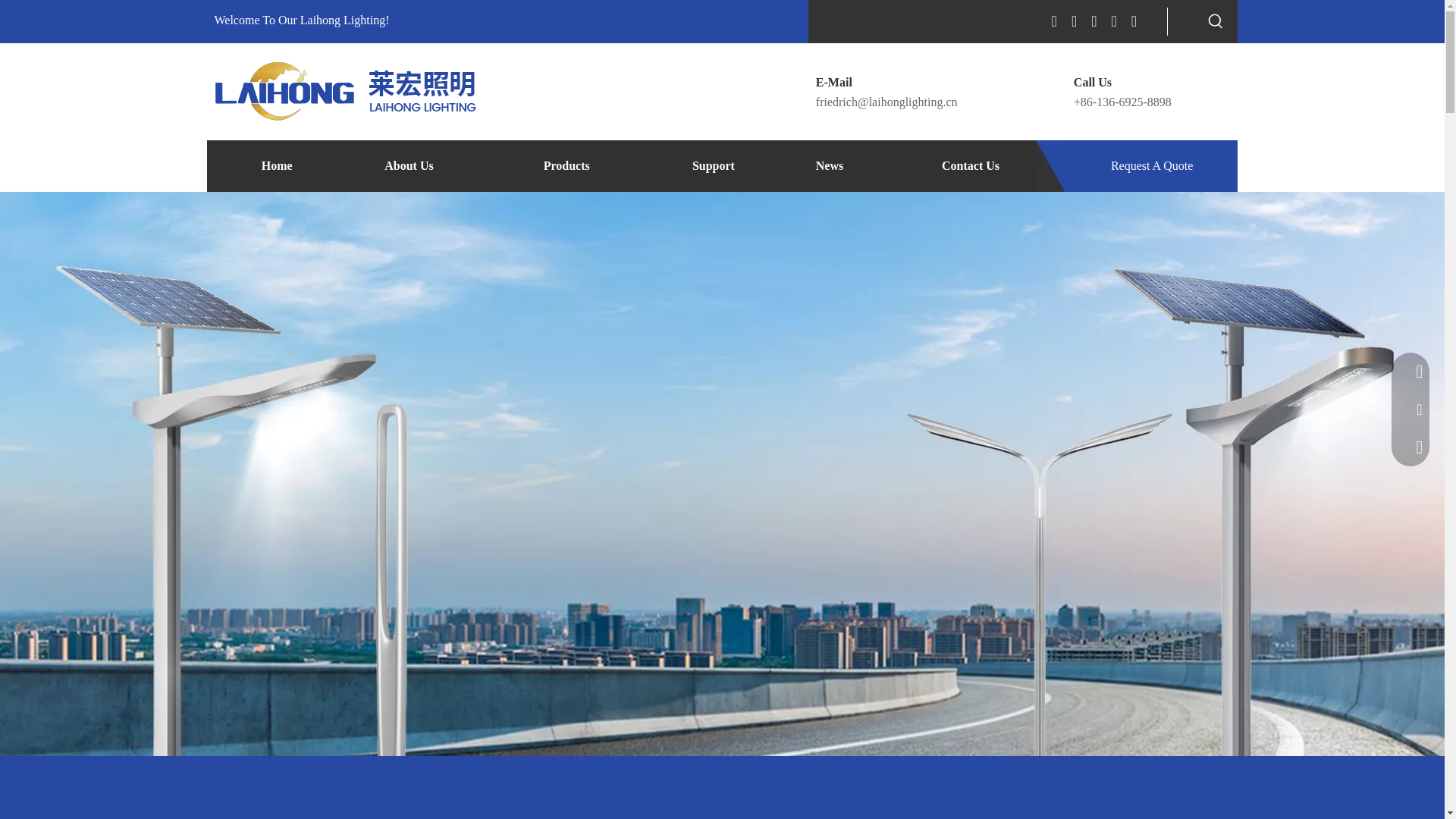 website screenshot of https://laihonglighting.com/