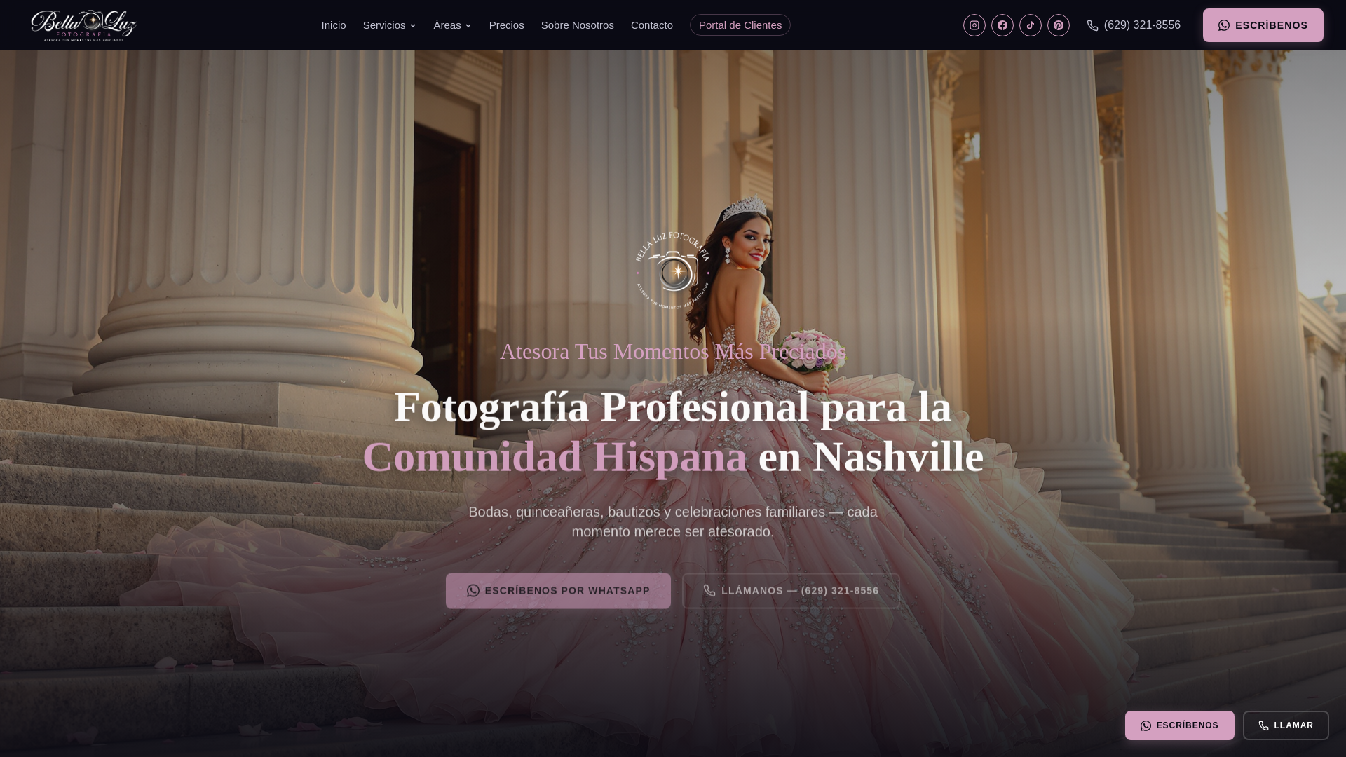 website screenshot of https://bella-luz-website.pages.dev/
