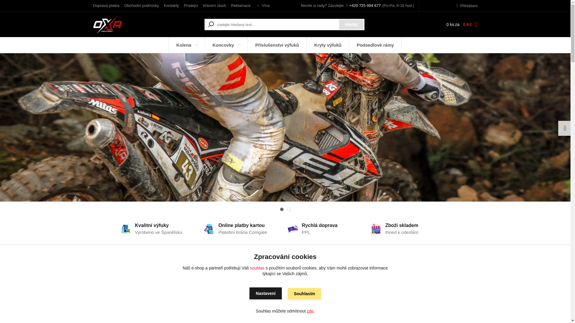 website screenshot of https://fastride.cz/