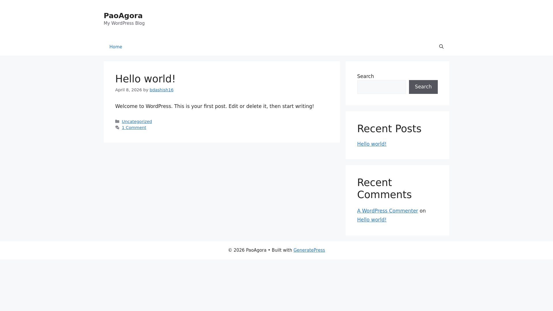 website screenshot of https://paoagora.com/