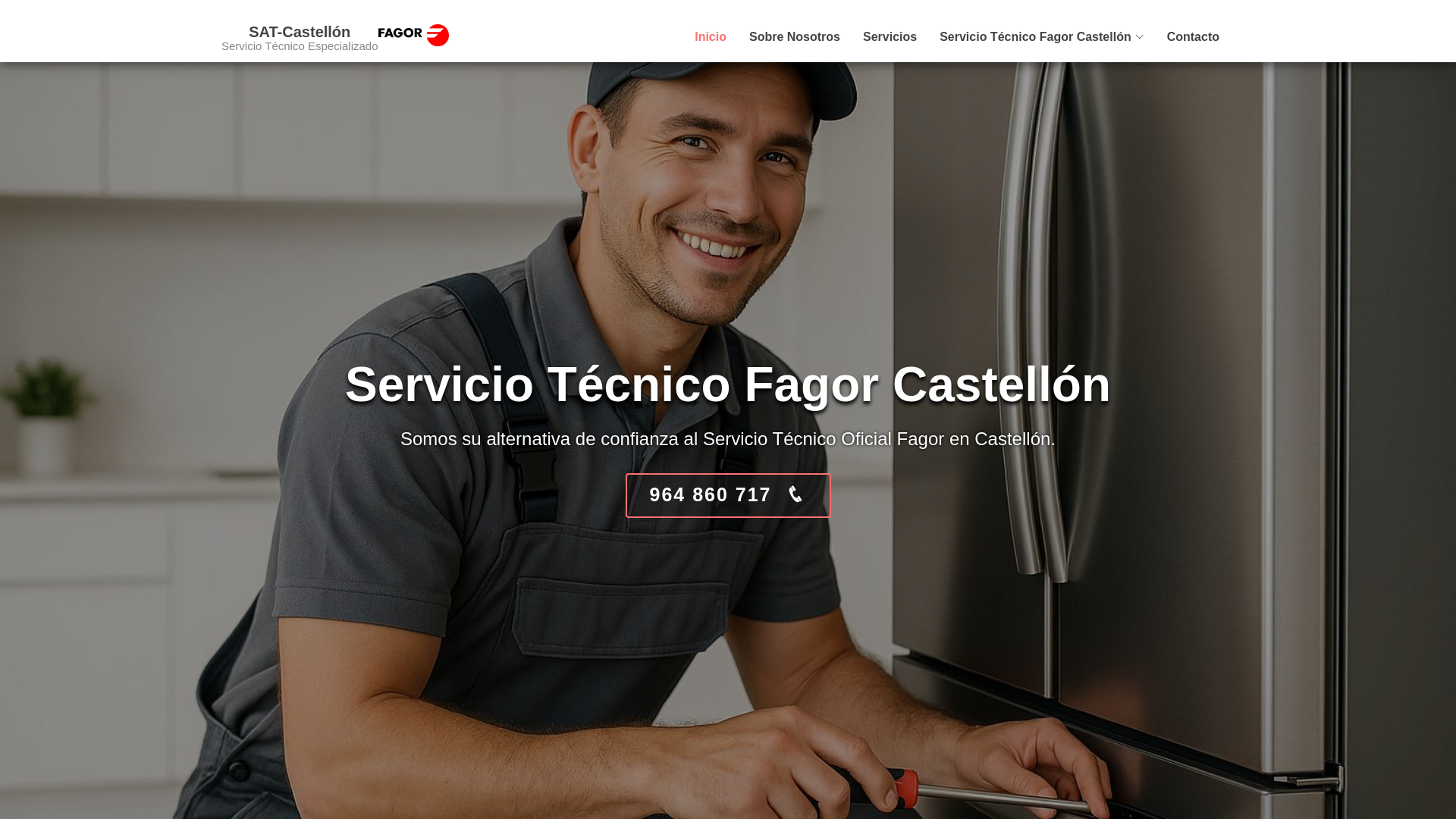 website screenshot of https://serviciotecnicocastellon-fagsat.com.es