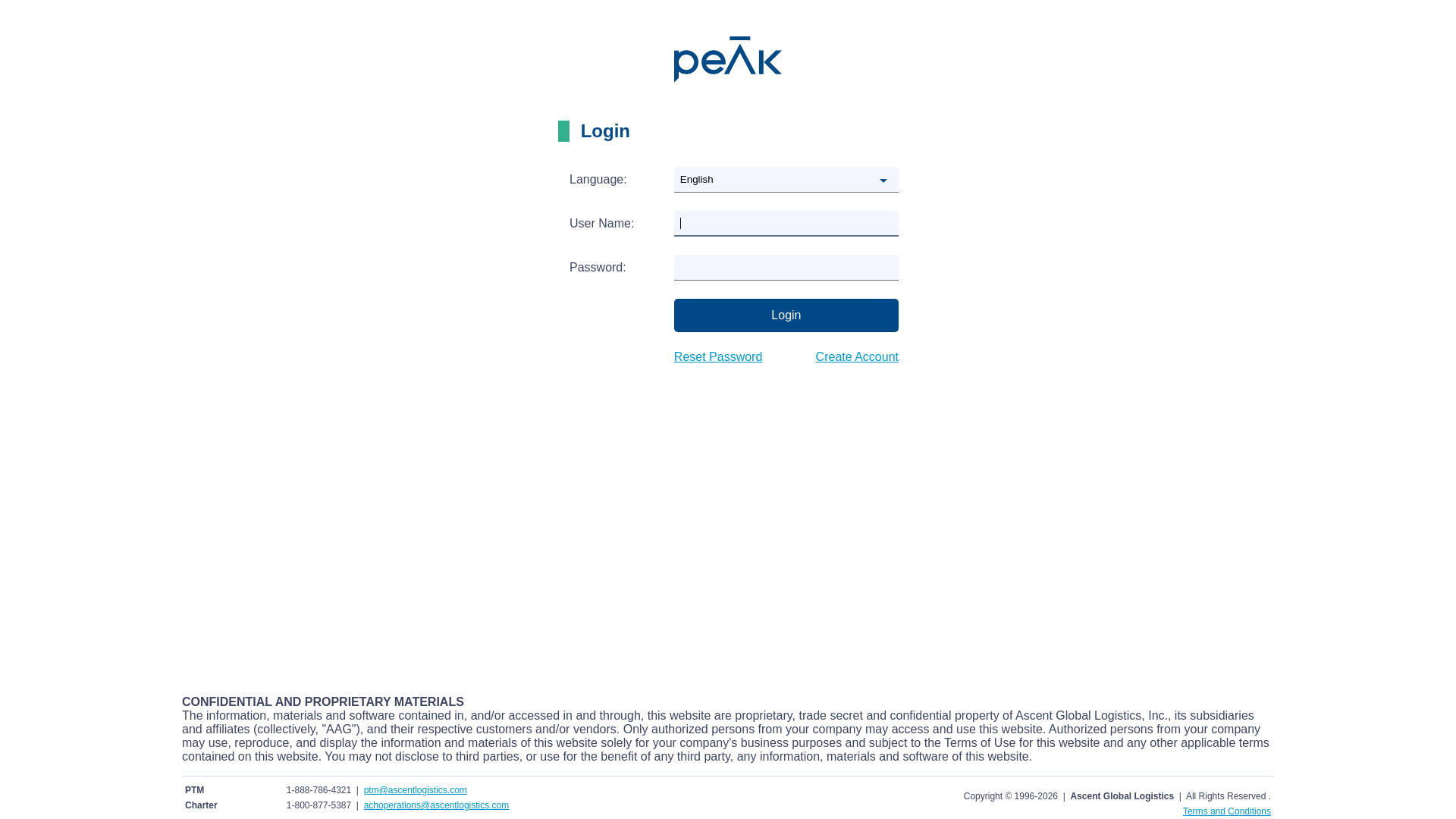 website screenshot of https://apt7.activeaero.com/Login/LoginForm.cfm