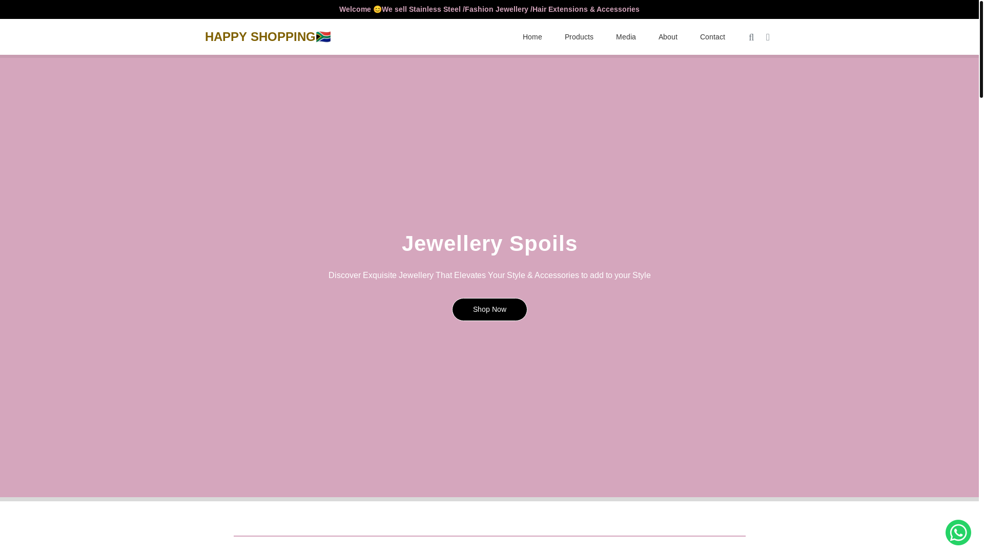 website screenshot of https://jewelleryspoils.com/