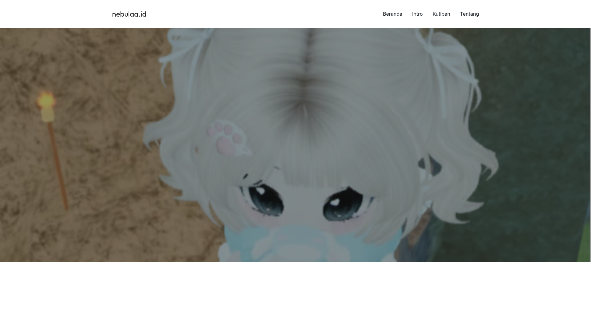 website screenshot of https://nebulaa.id/