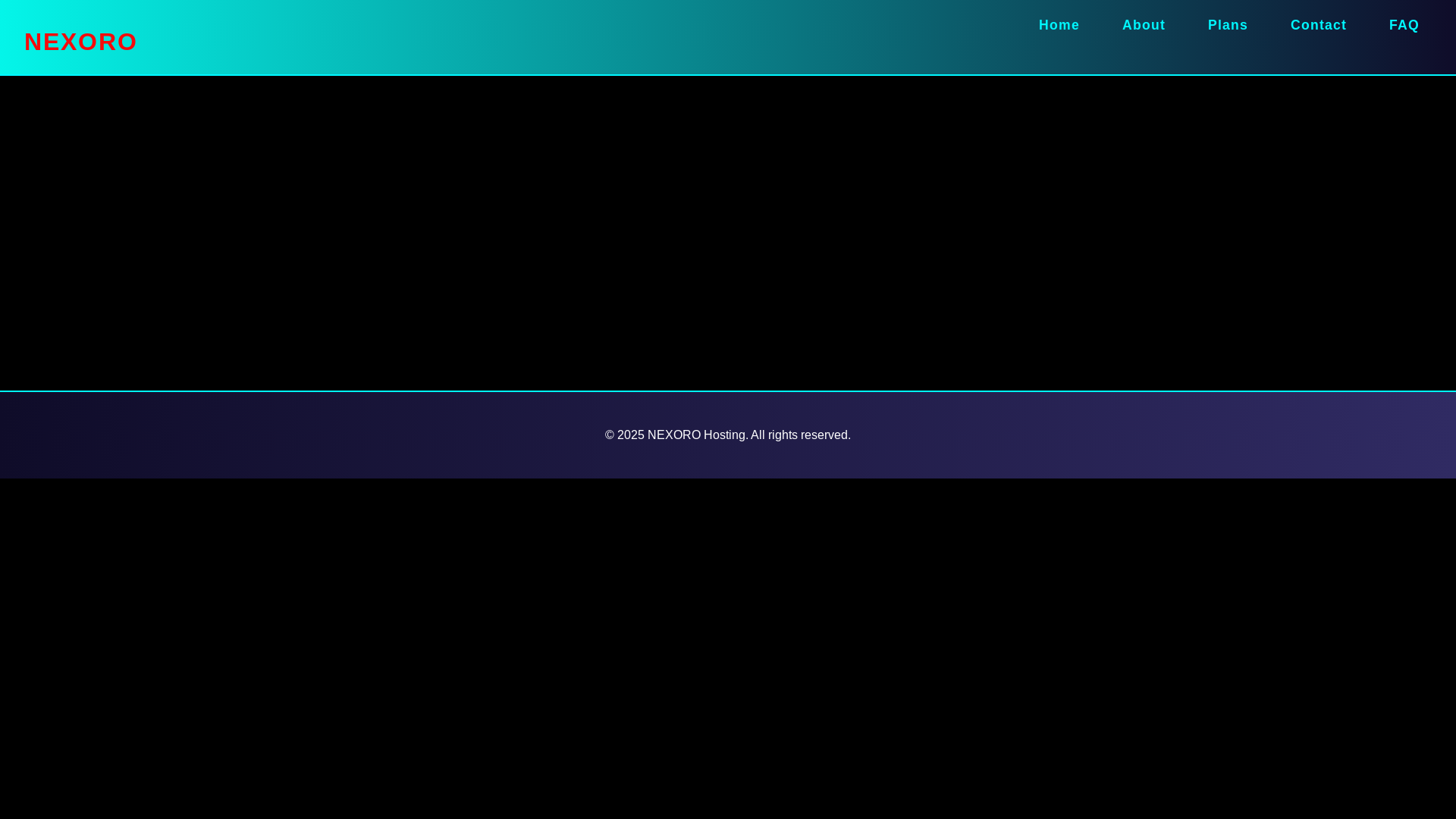 website screenshot of https://nexorowebsite.pages.dev/